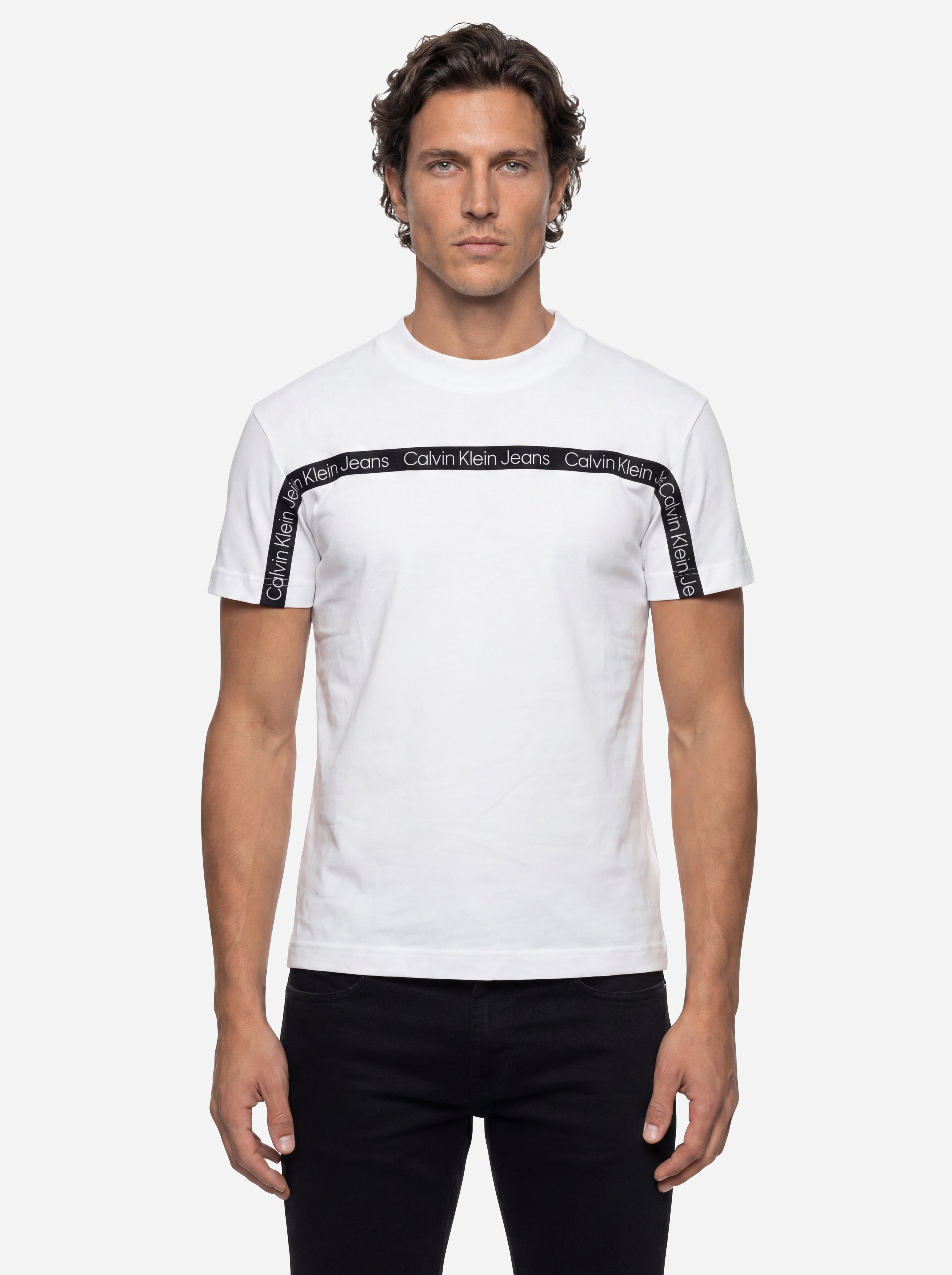 Calvin Klein Jeans White Crew Neck T-Shirt