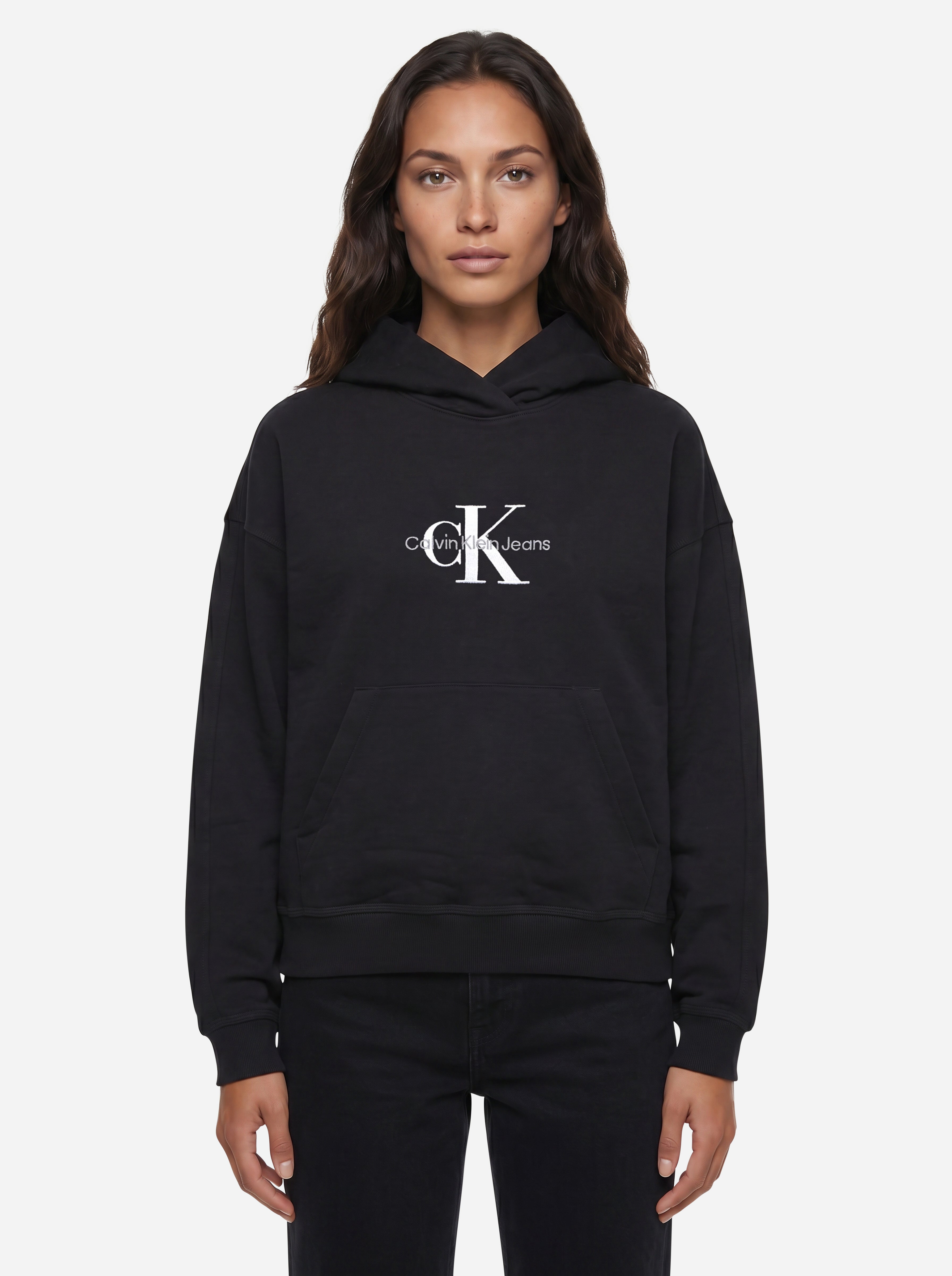 Calvin Klein Jeans Felpa con Cappuccio Logata
