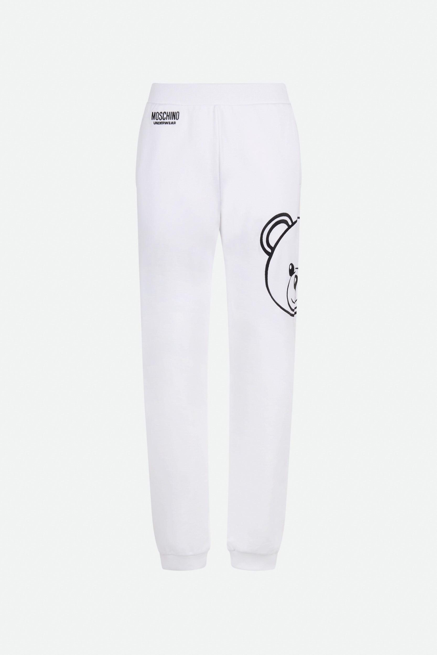 Moschino Pantalone Tuta Bianco