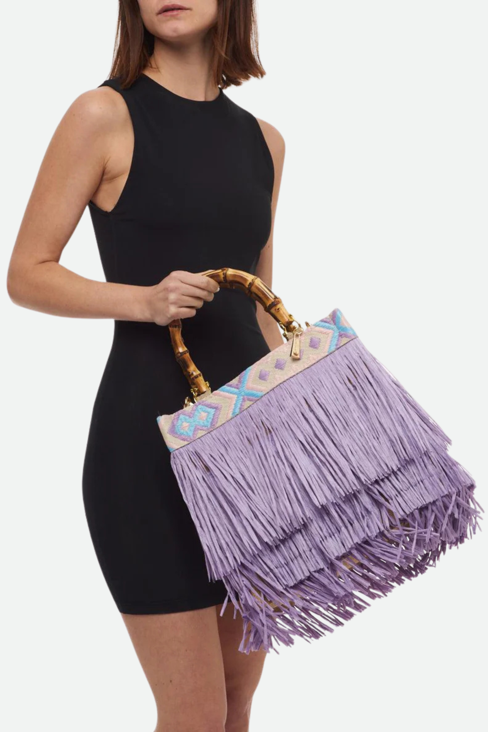 La Milanesa Borsa Caipirinha Lilla Media