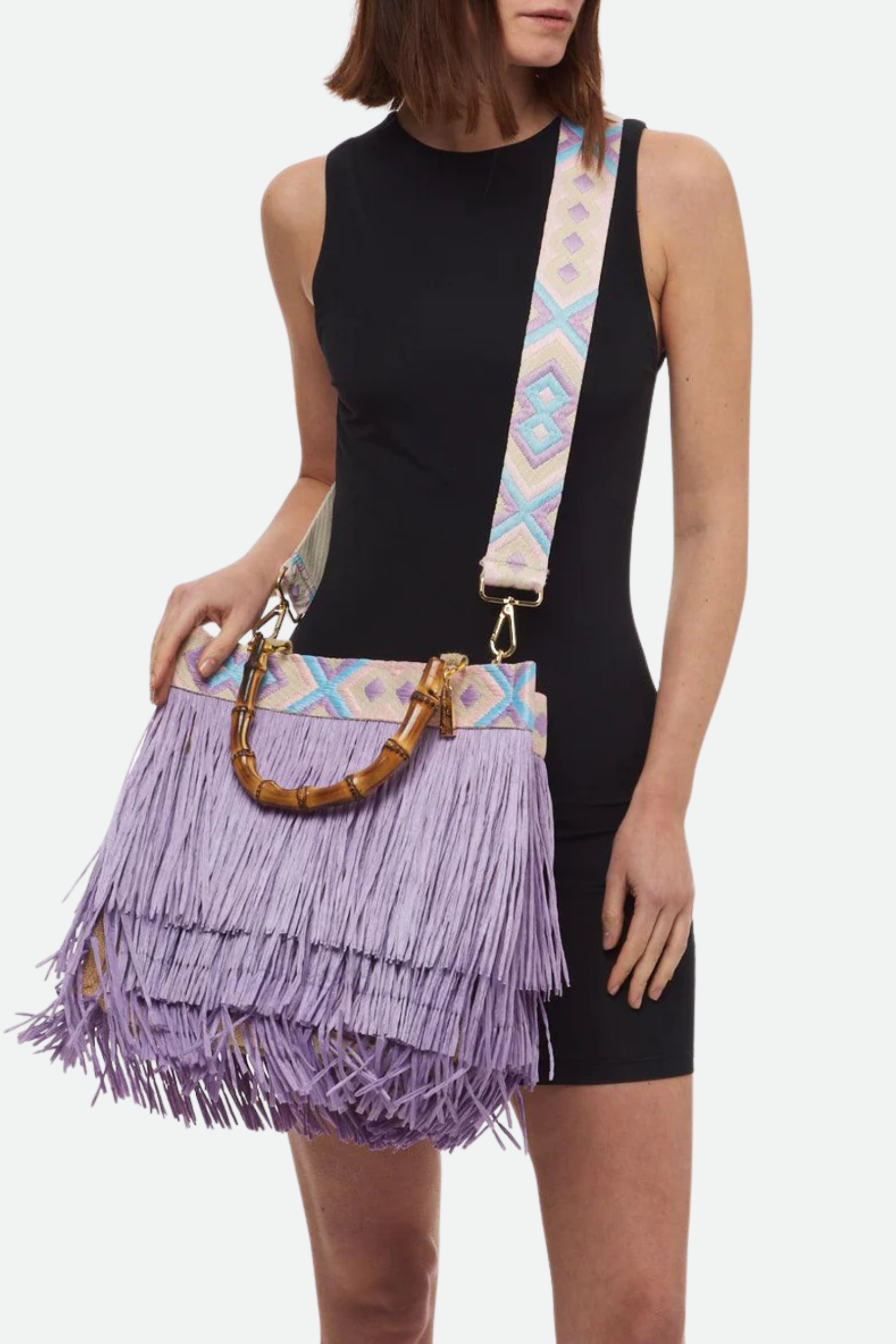 La Milanesa Borsa Caipirinha Lilla Media