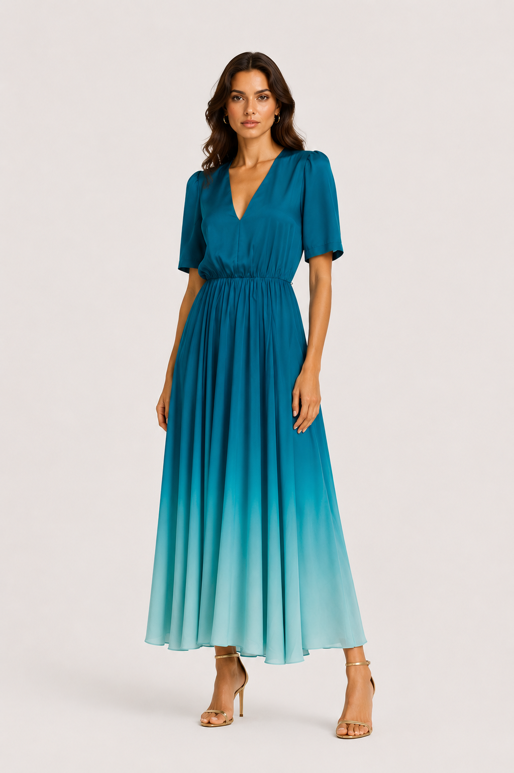 Twinset Abito Midi Azzurro