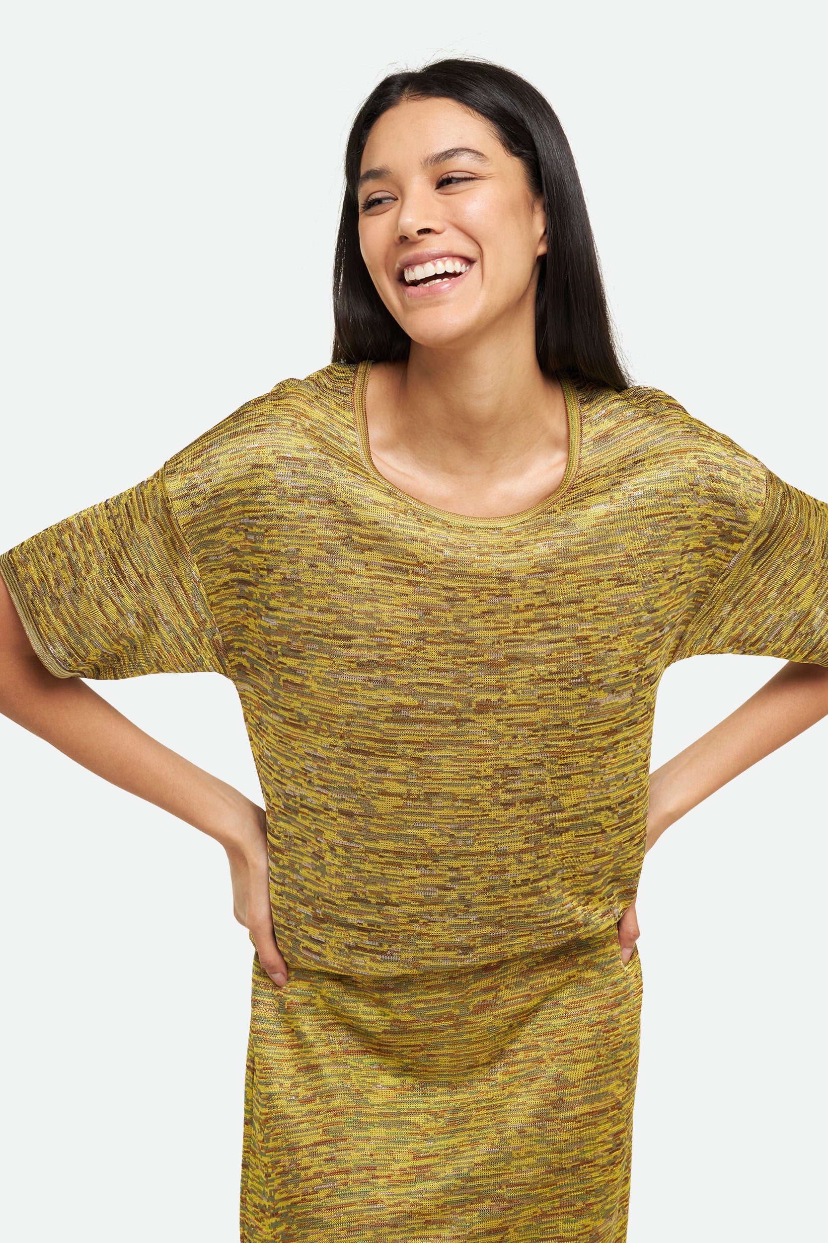 M Missoni Abito Midi Giallo