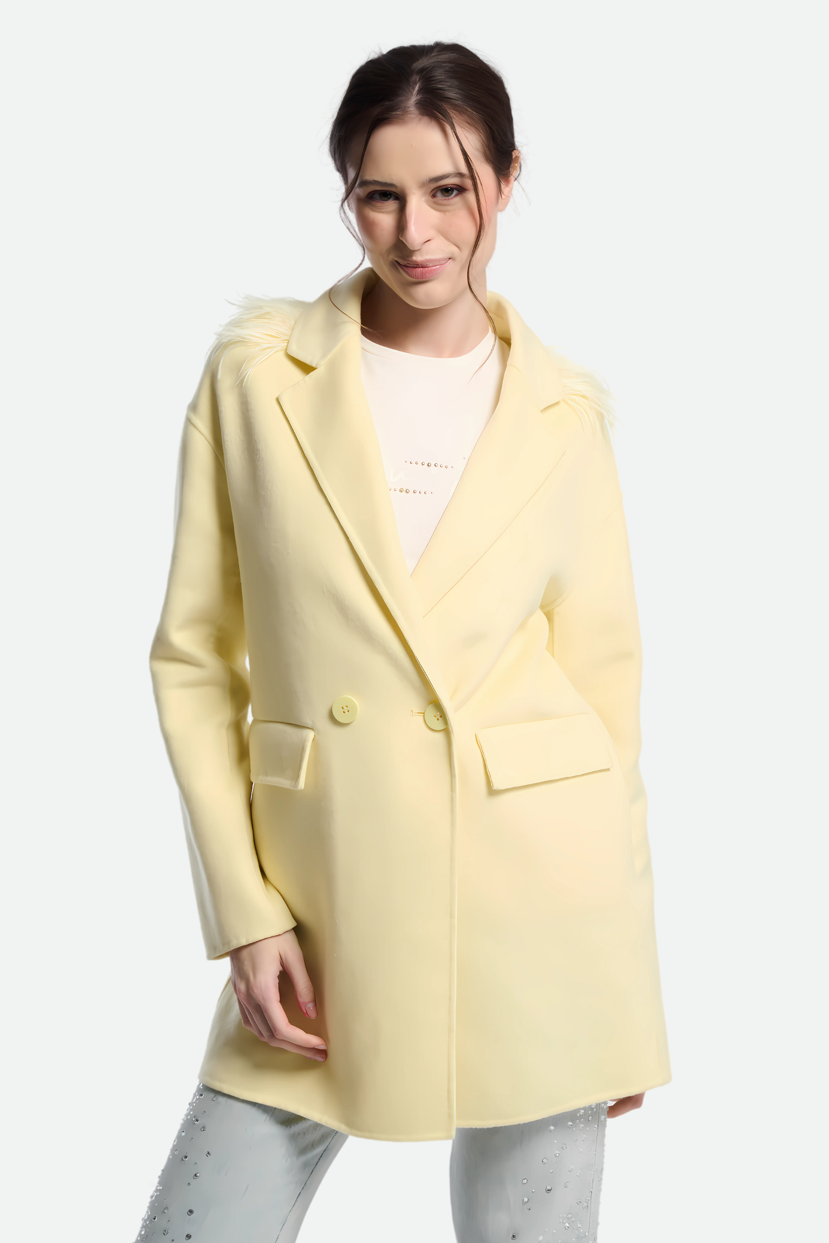 Twinset Coat Yellow