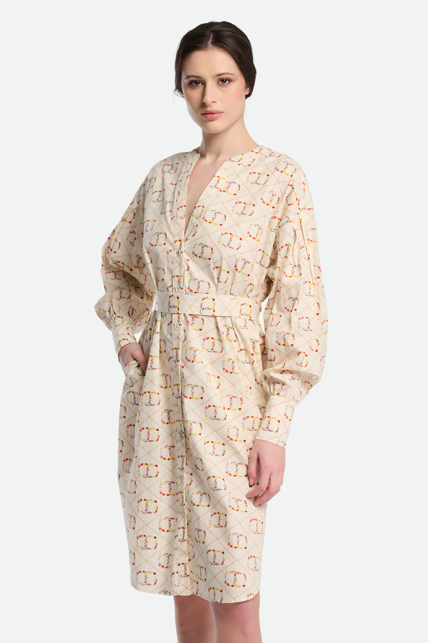 Twinset Abito Midi Logato