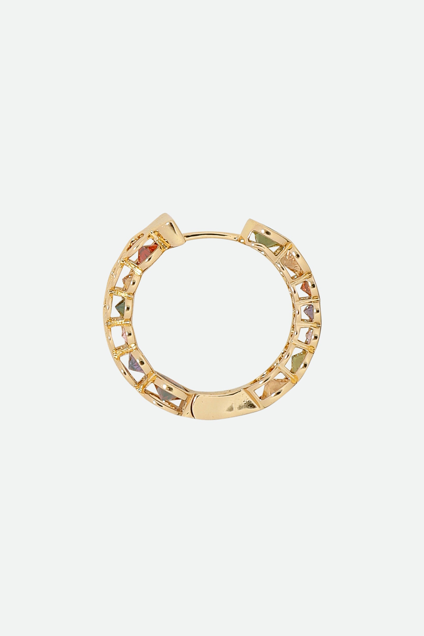 Melusina Bijoux Silver Chain Earrings