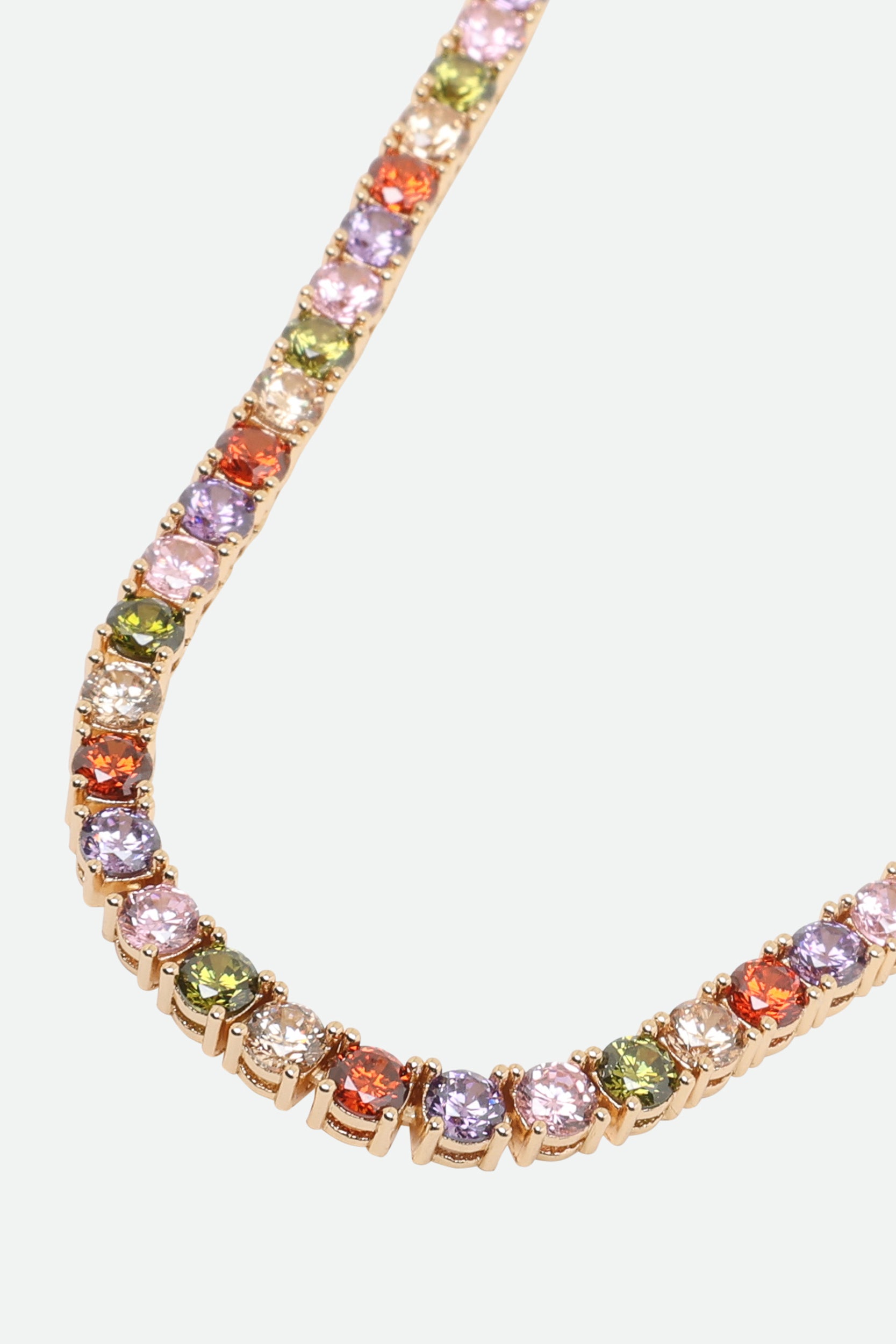 Melusina Bijoux Collana con Zirconi Colorati