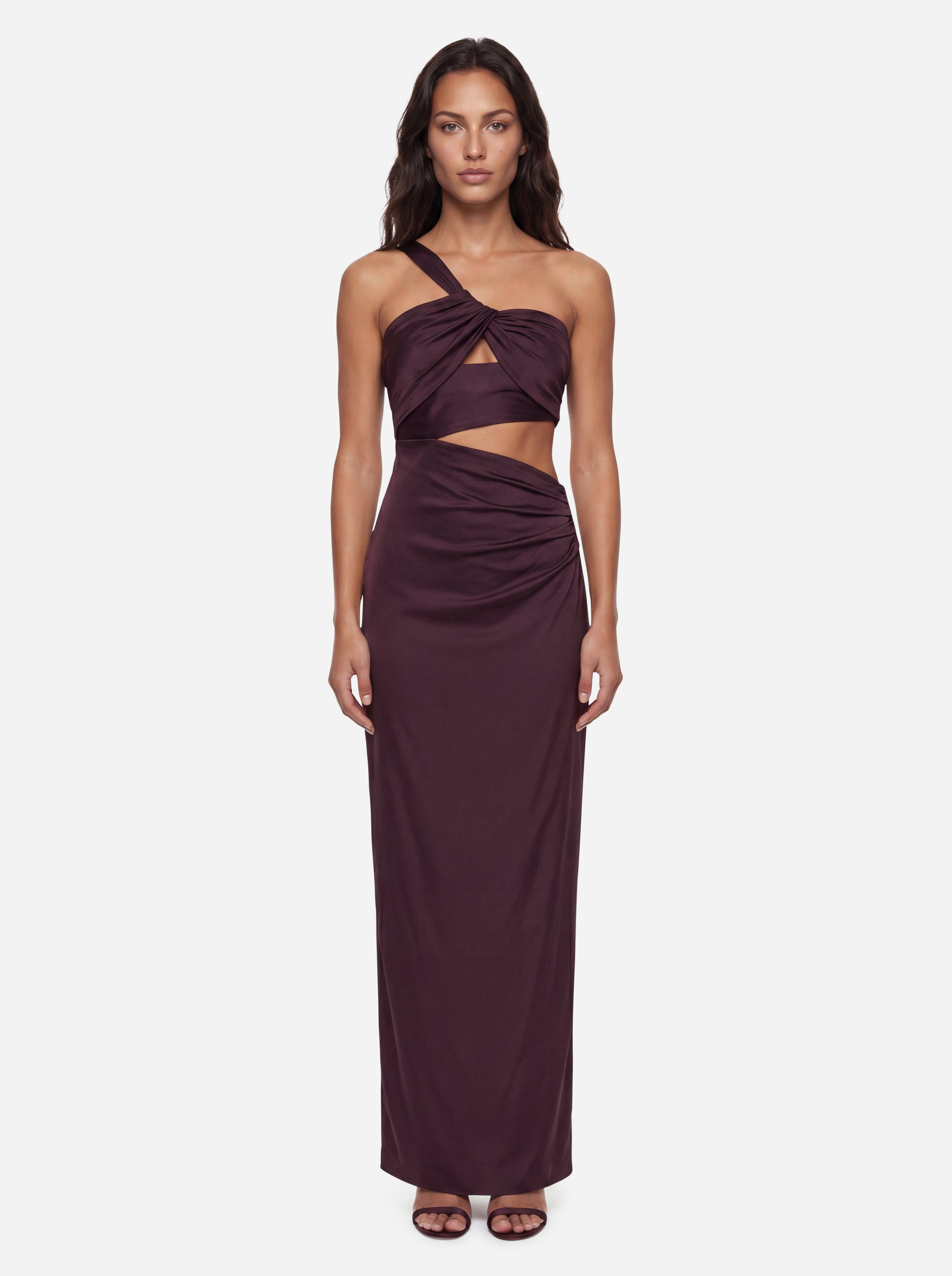 Circus Hotel Cut Out Dress Coffee