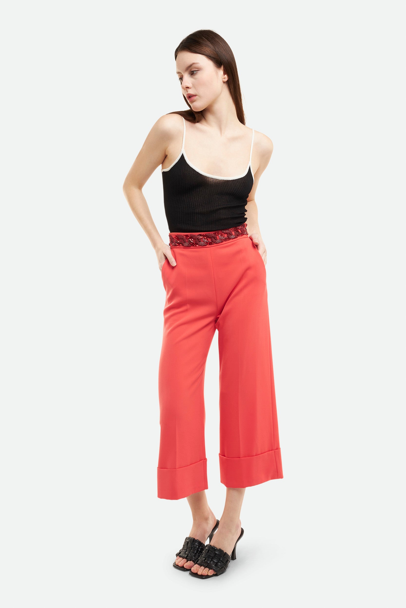 Elisabetta Franchi Pantalone Pompelmo