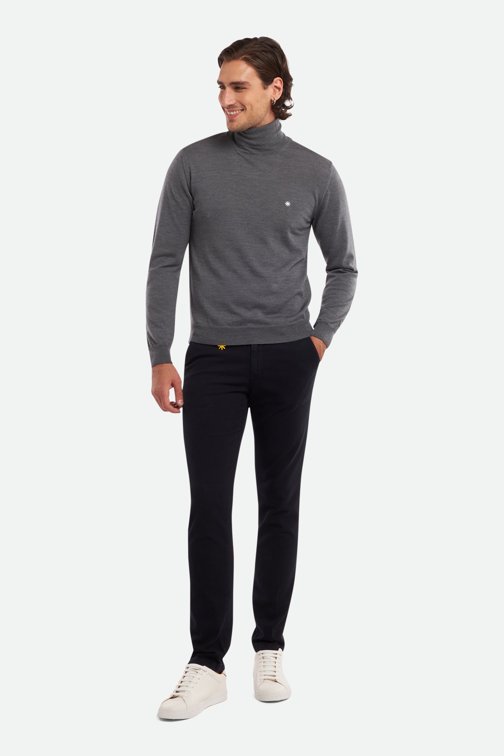 Manuel Ritz Gray Chino Trousers