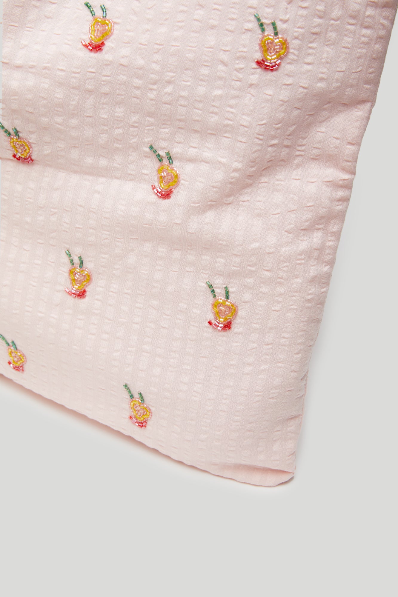 HVISK Pink Dale Tote Bag with Embroidery