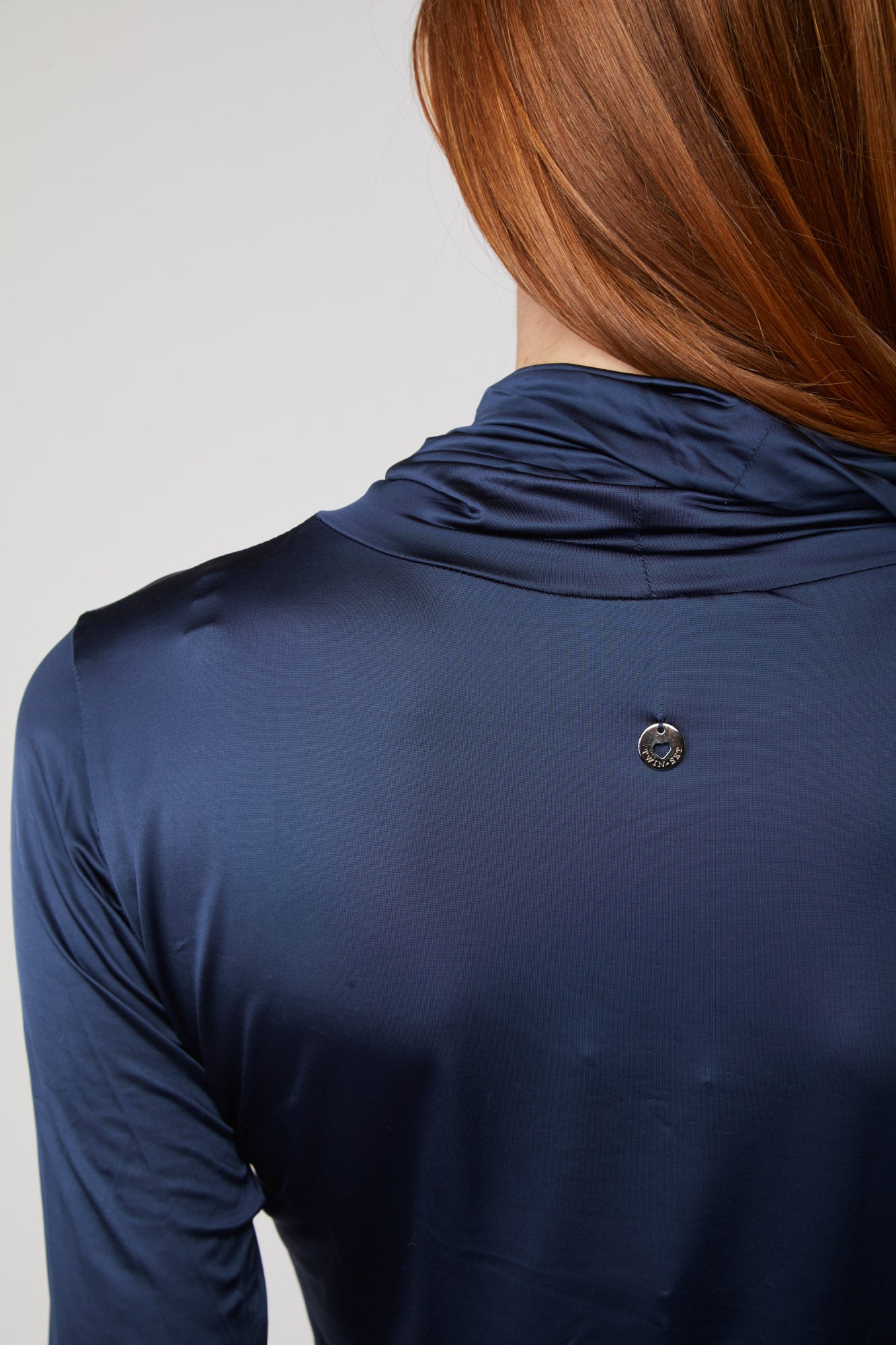 TWINSET Lupetto Blu Notte Lucido