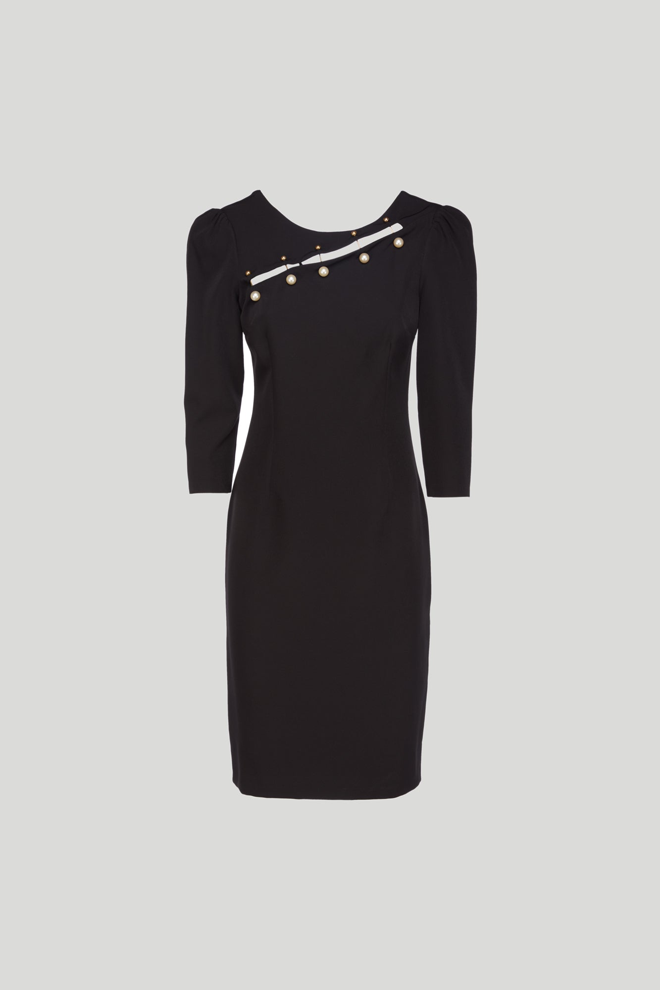 ALESSIA SANTI Abito Midi Nero Cut-Out