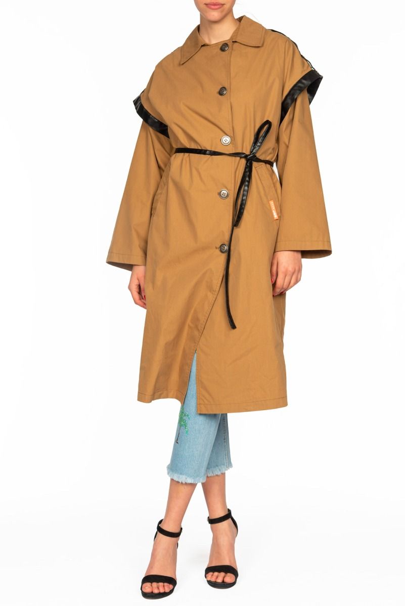 OOF WEAR Trench Lungo Tabacco