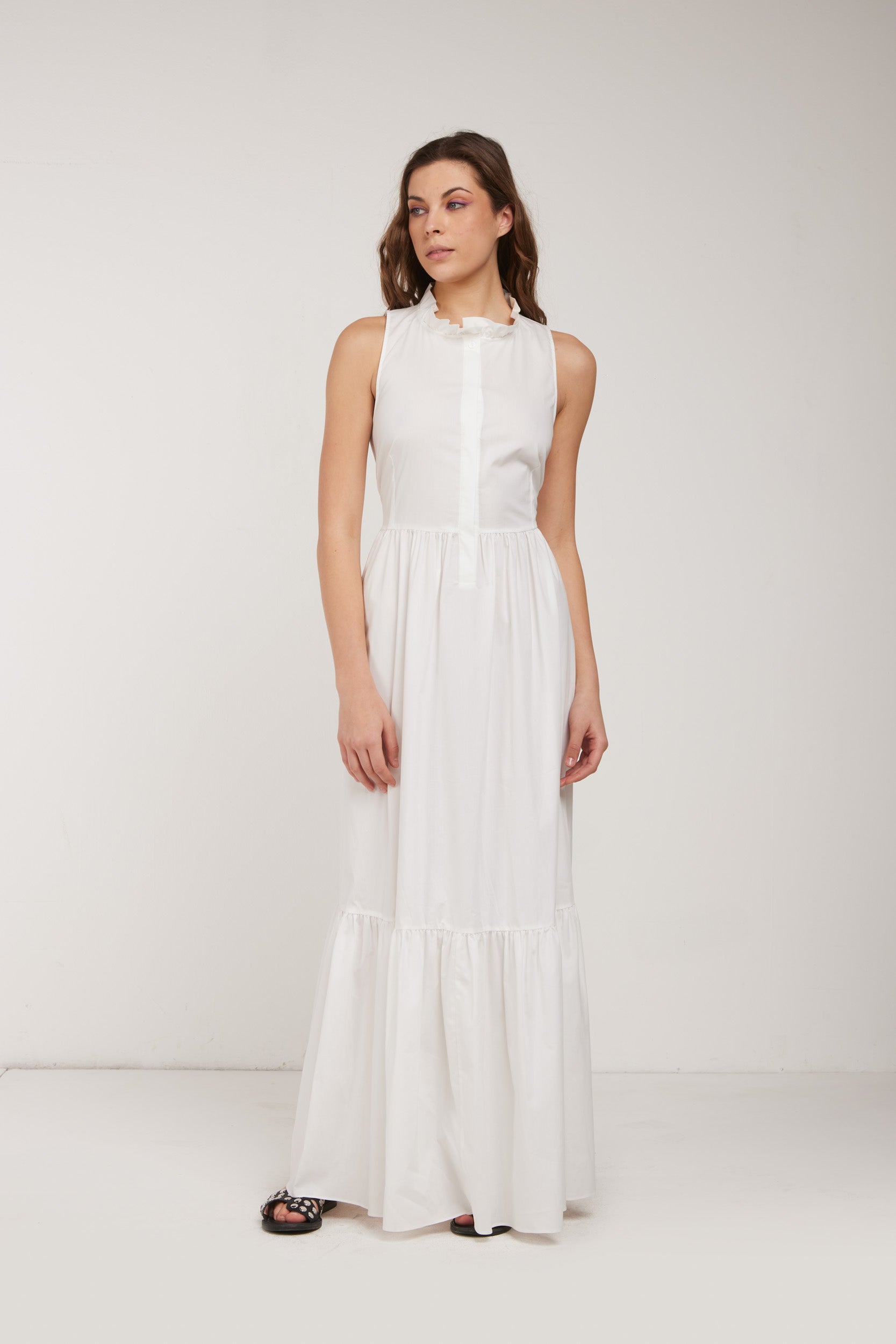 TWINSET Long White Dress