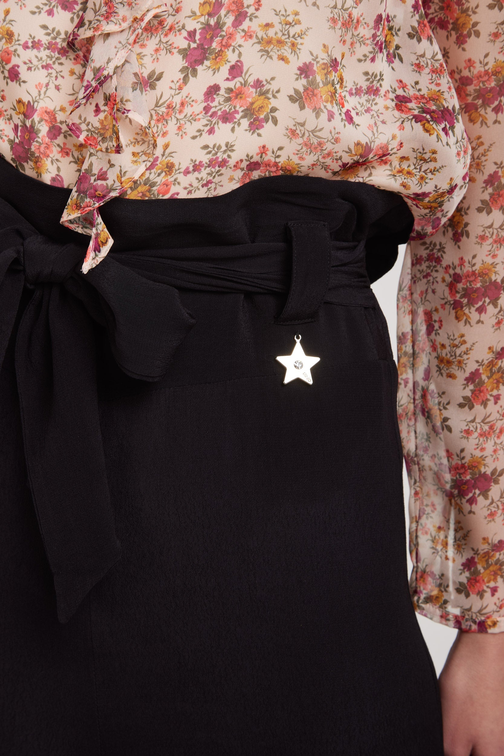 LIU-JO Palazzo Black Trousers