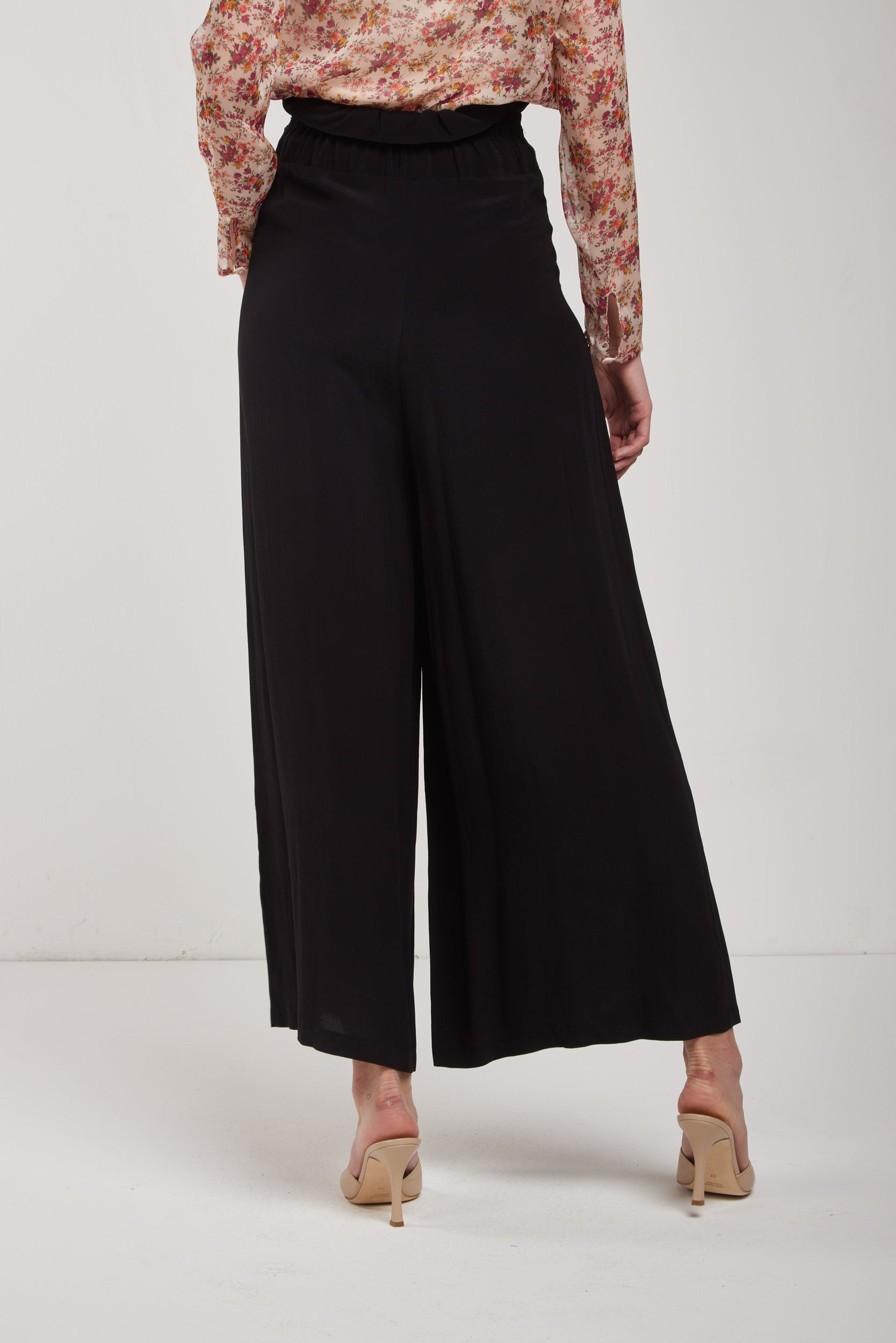 LIU-JO Palazzo Black Trousers