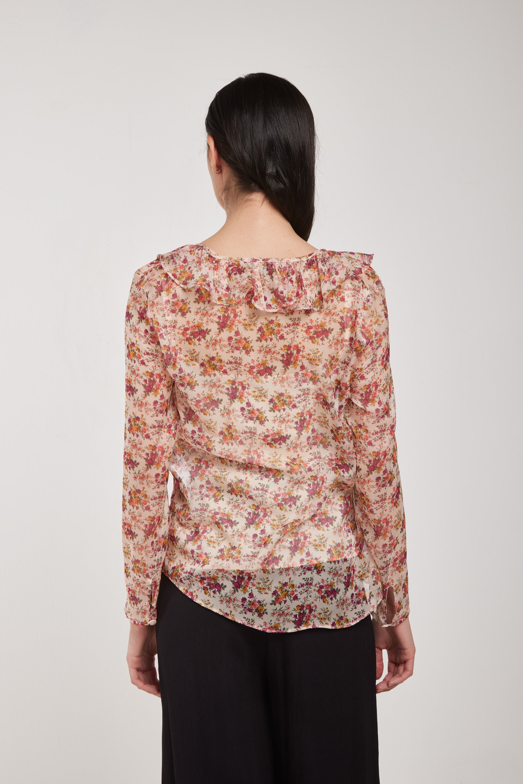 TWINSET Blusa Floreale Chiffon