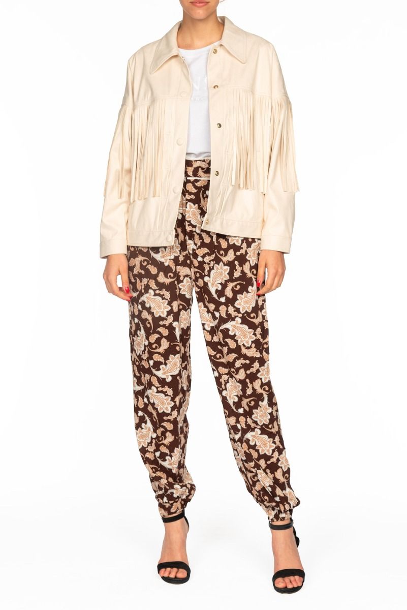 Natural White Jacket with Fringes OOF WEAR