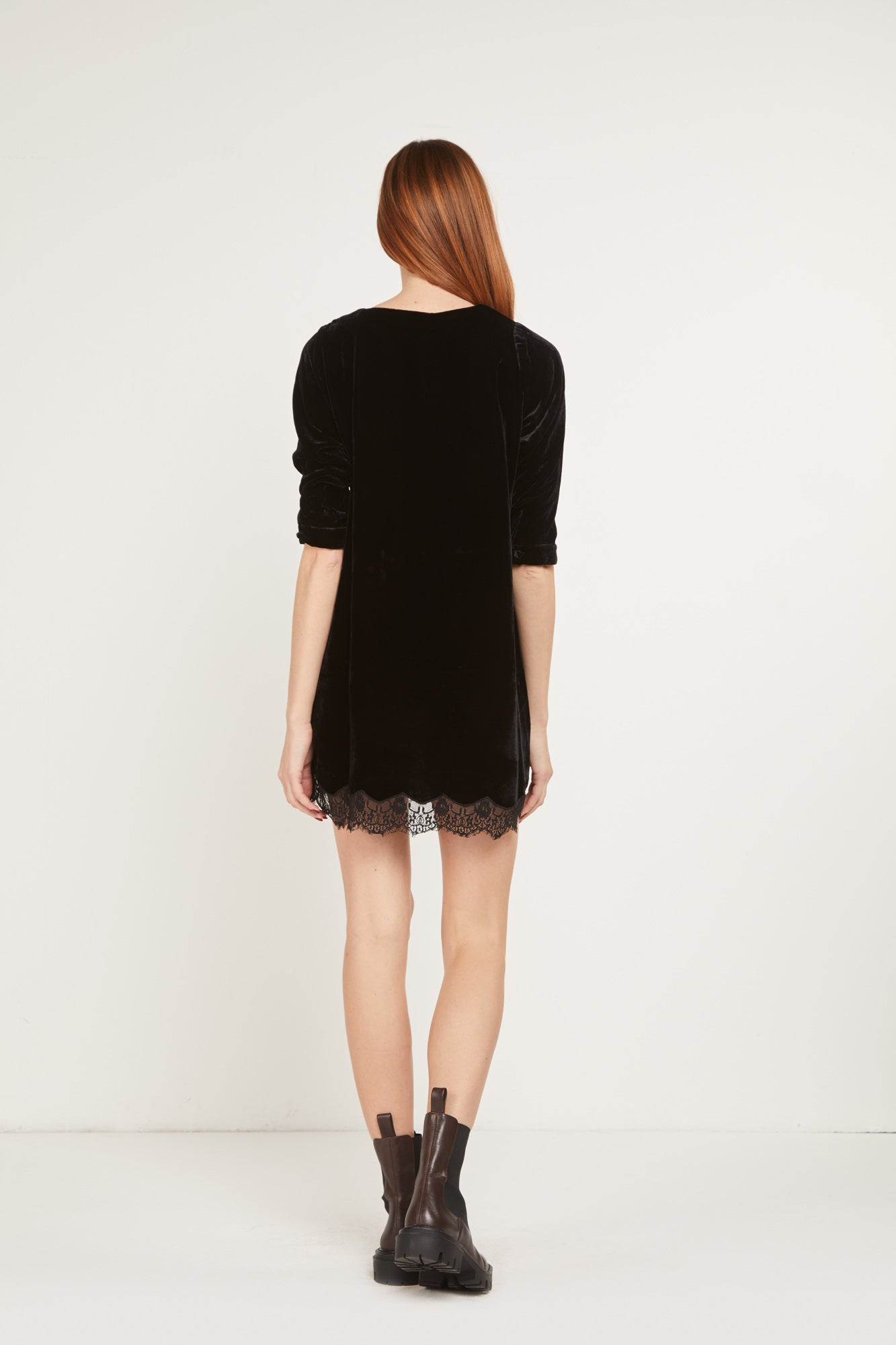 PRINCESSE LODO Black Velvet Dress