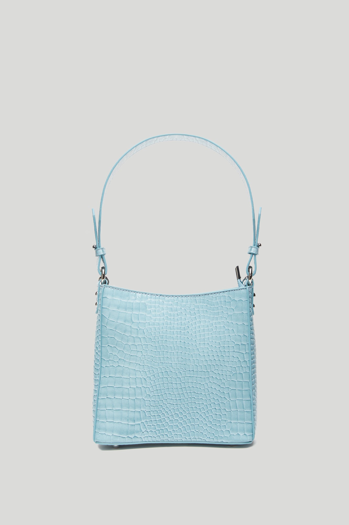 HVISK Borsa Amble Croco Azzurra