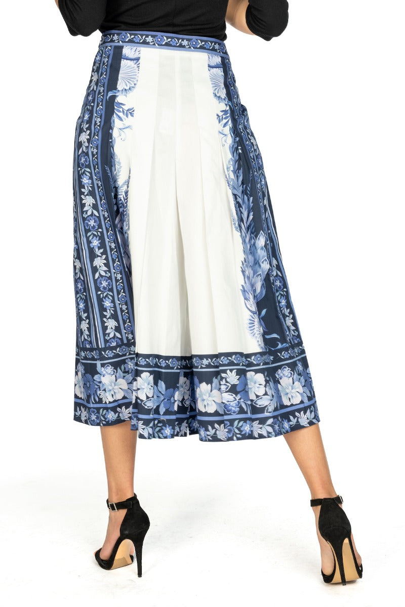 Twinset Blue Print Trousers