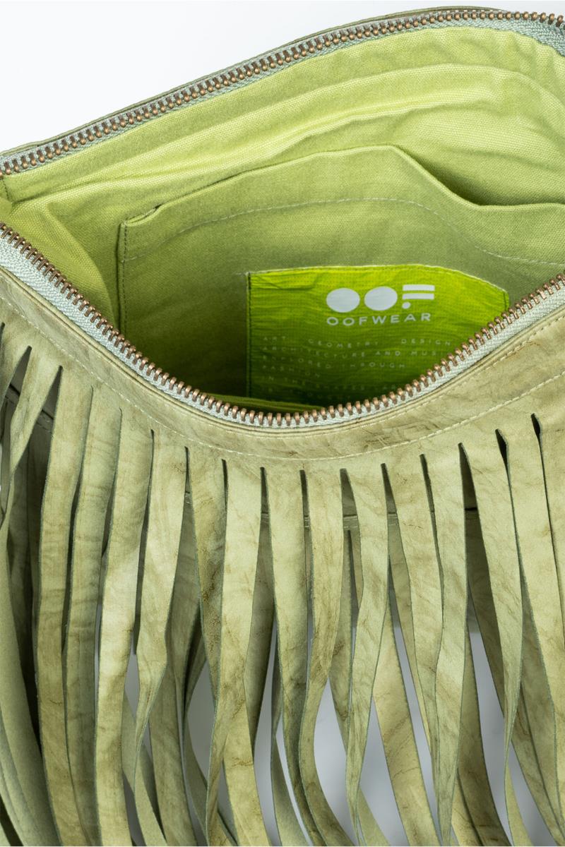 Eco-Suede Bag with Oof Wear Fringes