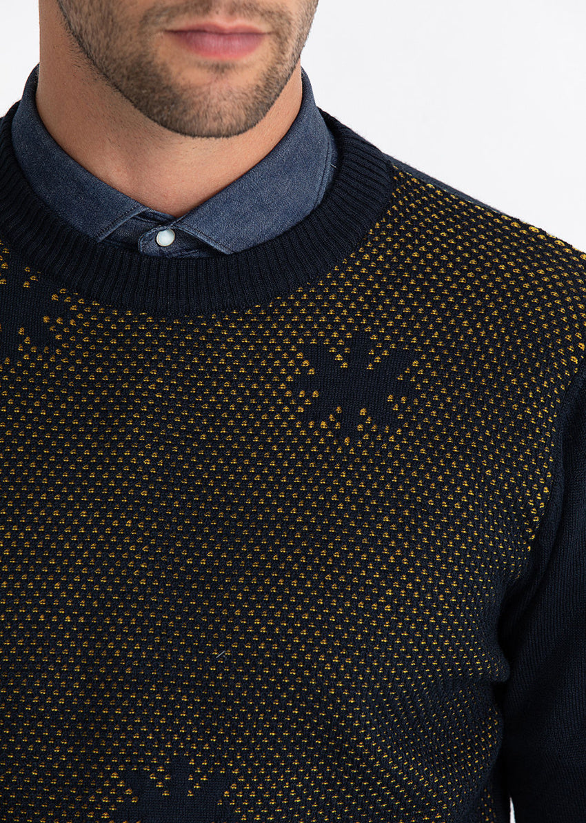 MANUEL RITZ Maglia in lana con Intreccio