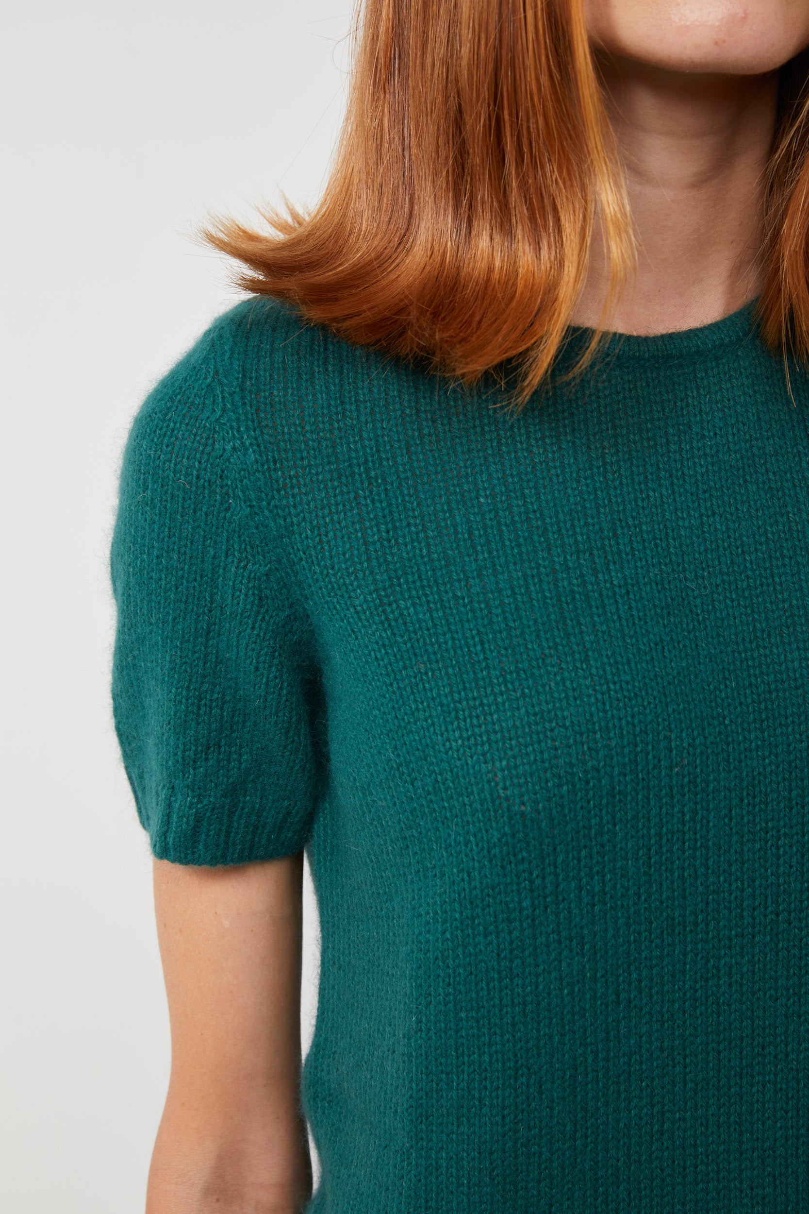 VICOLO Maglia Verde Maniche Corte