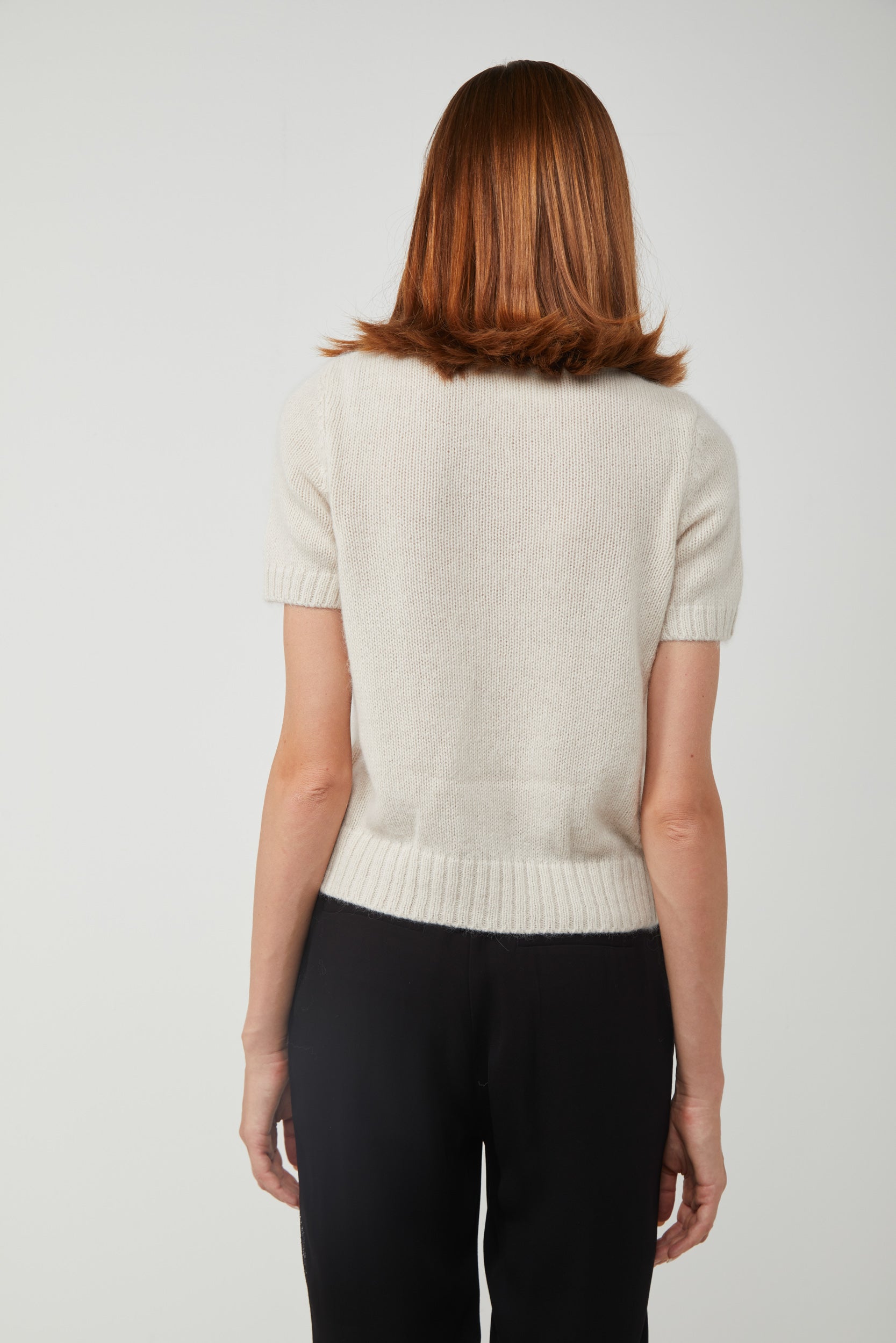 VICOLO Maglia Bianca Maniche Corte