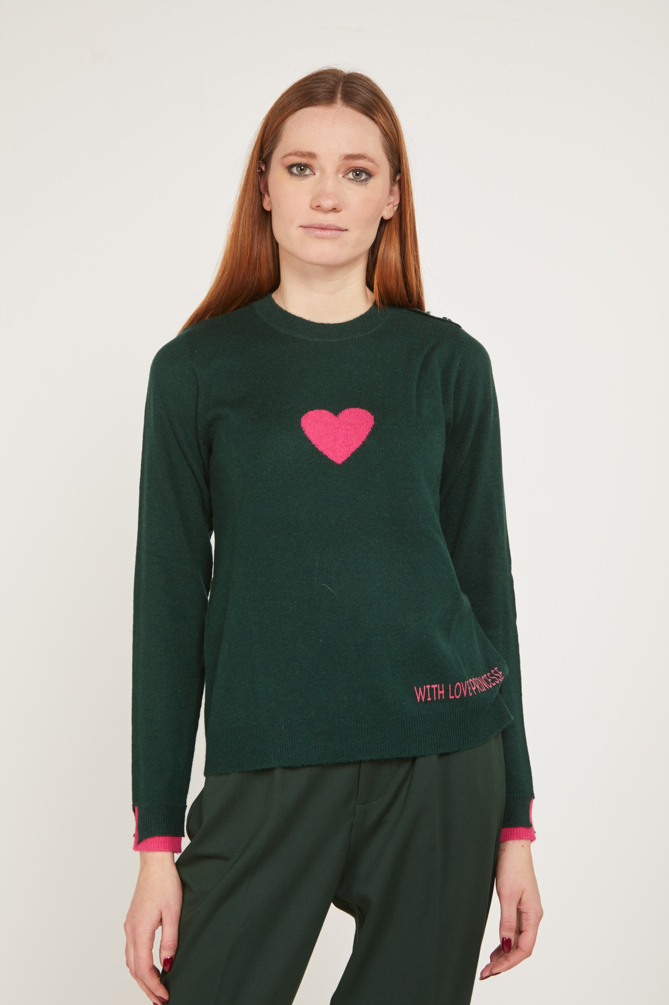 PRINCESSE LODO Maglia Cuore Verde