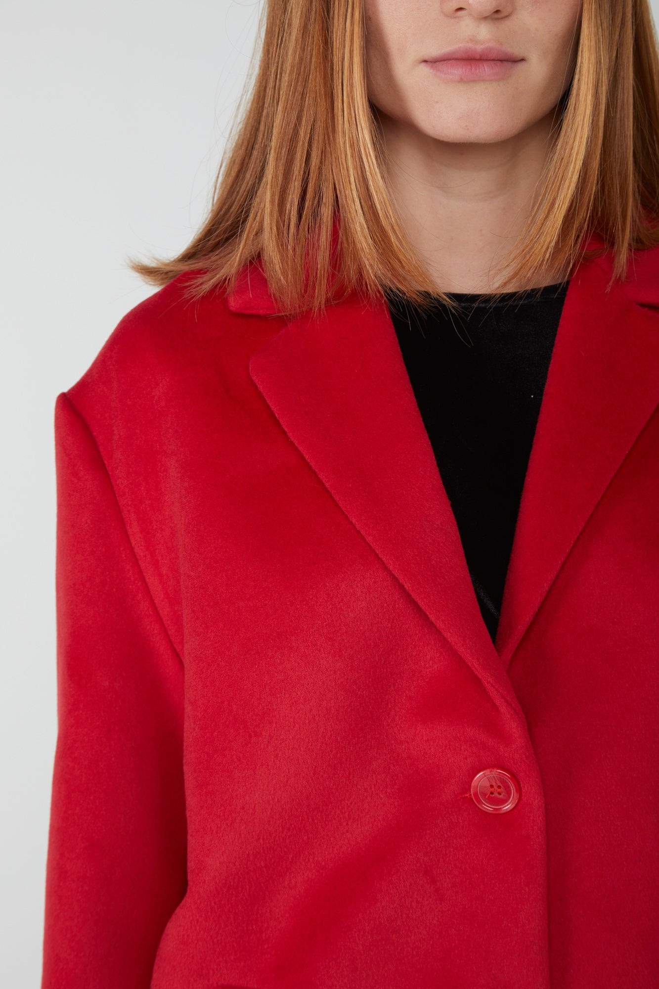 TOY G Cappotto Monopetto Rosso