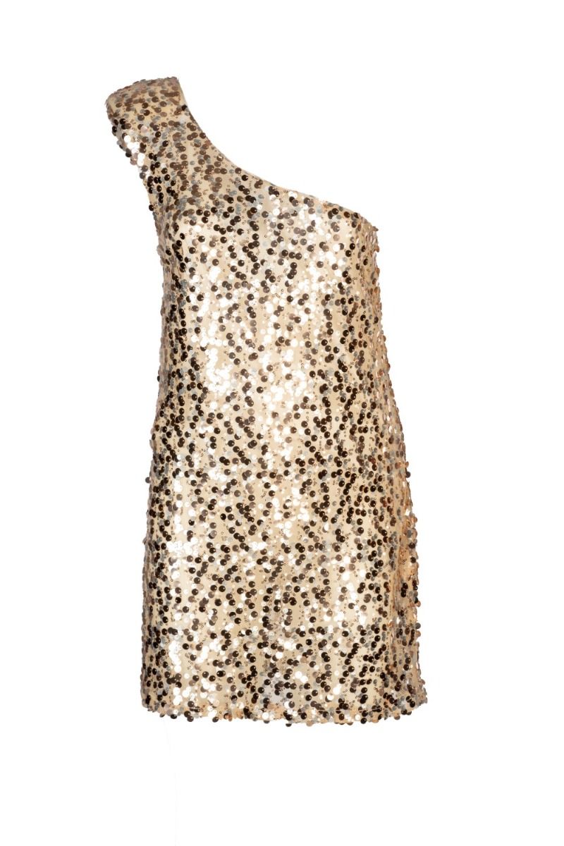One Shoulder Sequined Dress