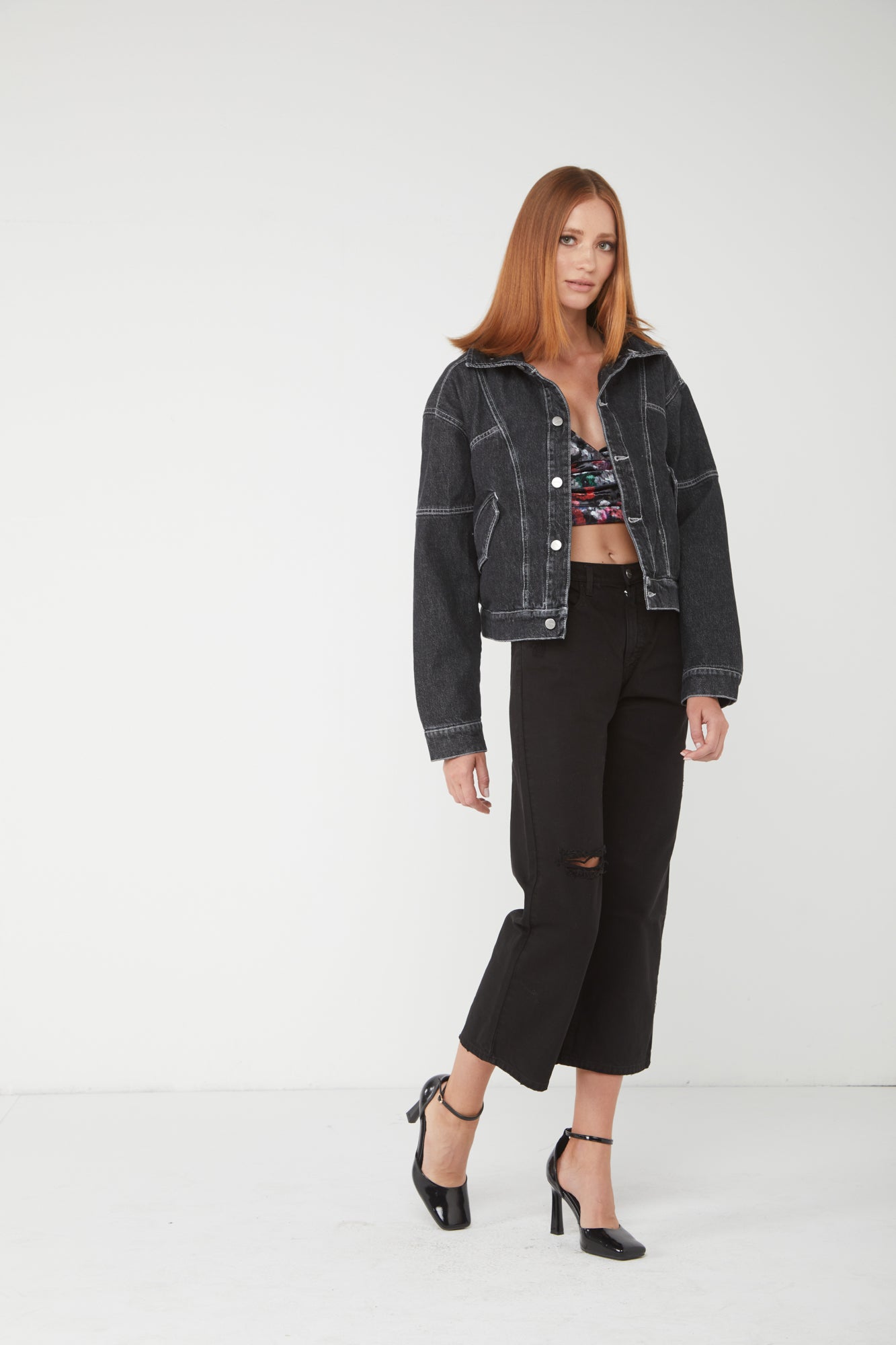 ICON DENIM Charlie jacket with Eco-fur