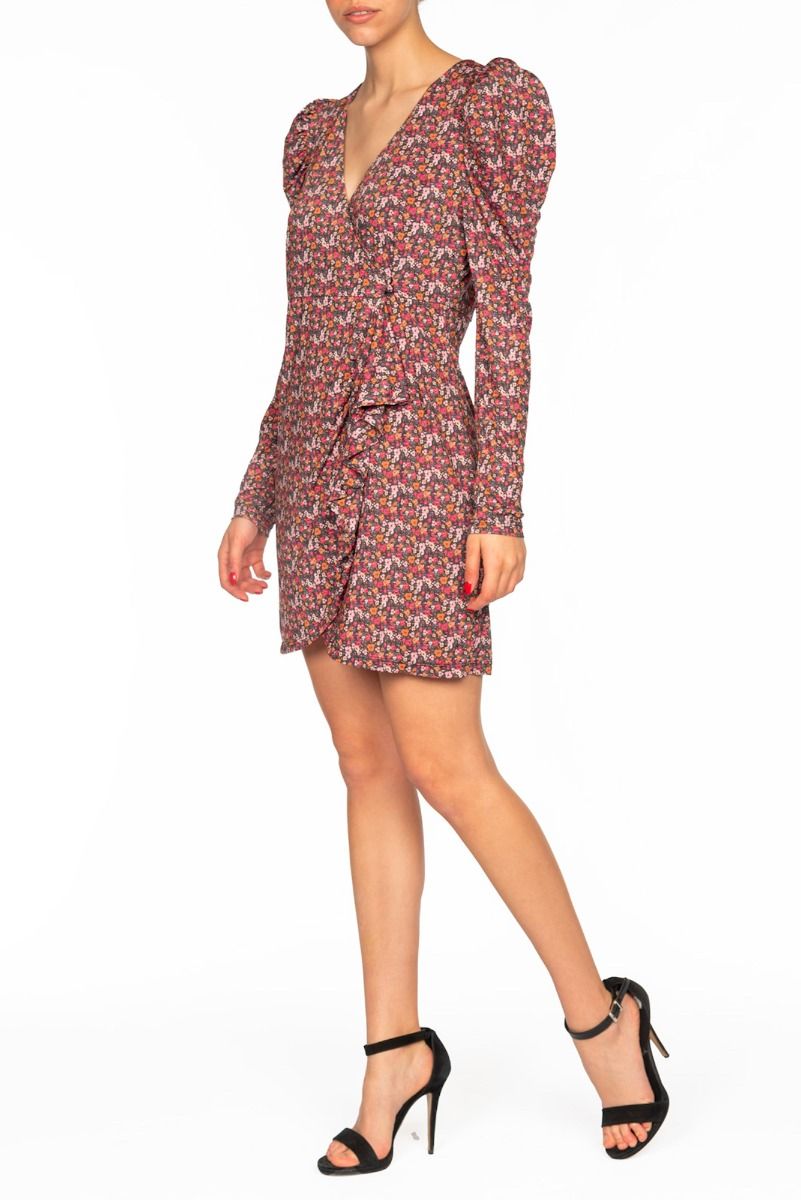 ALESSANDRA GALLO Abito a Portafoglio Fiori