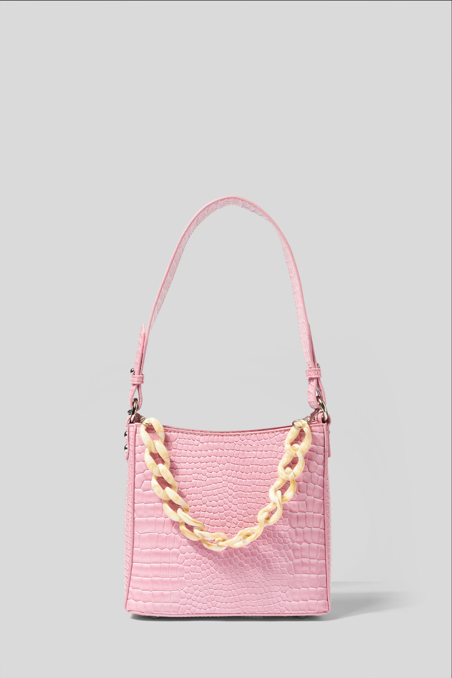 HVISK Borsa Amble Croco Lilla