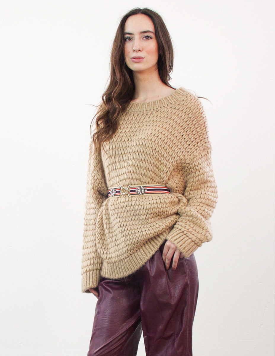 MY TWIN TWINSET Maxi Maglia in Misto Mohair