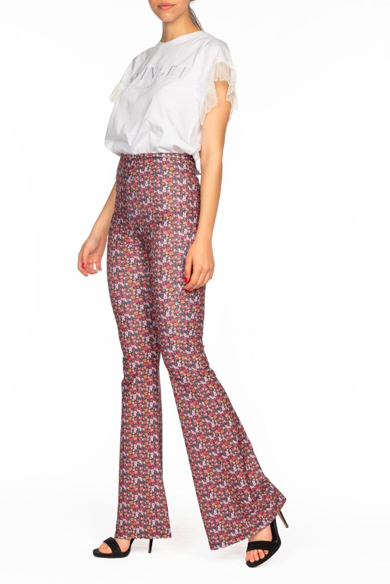 ALESSANDRA GALLO Pantalone Fantasia Floreale