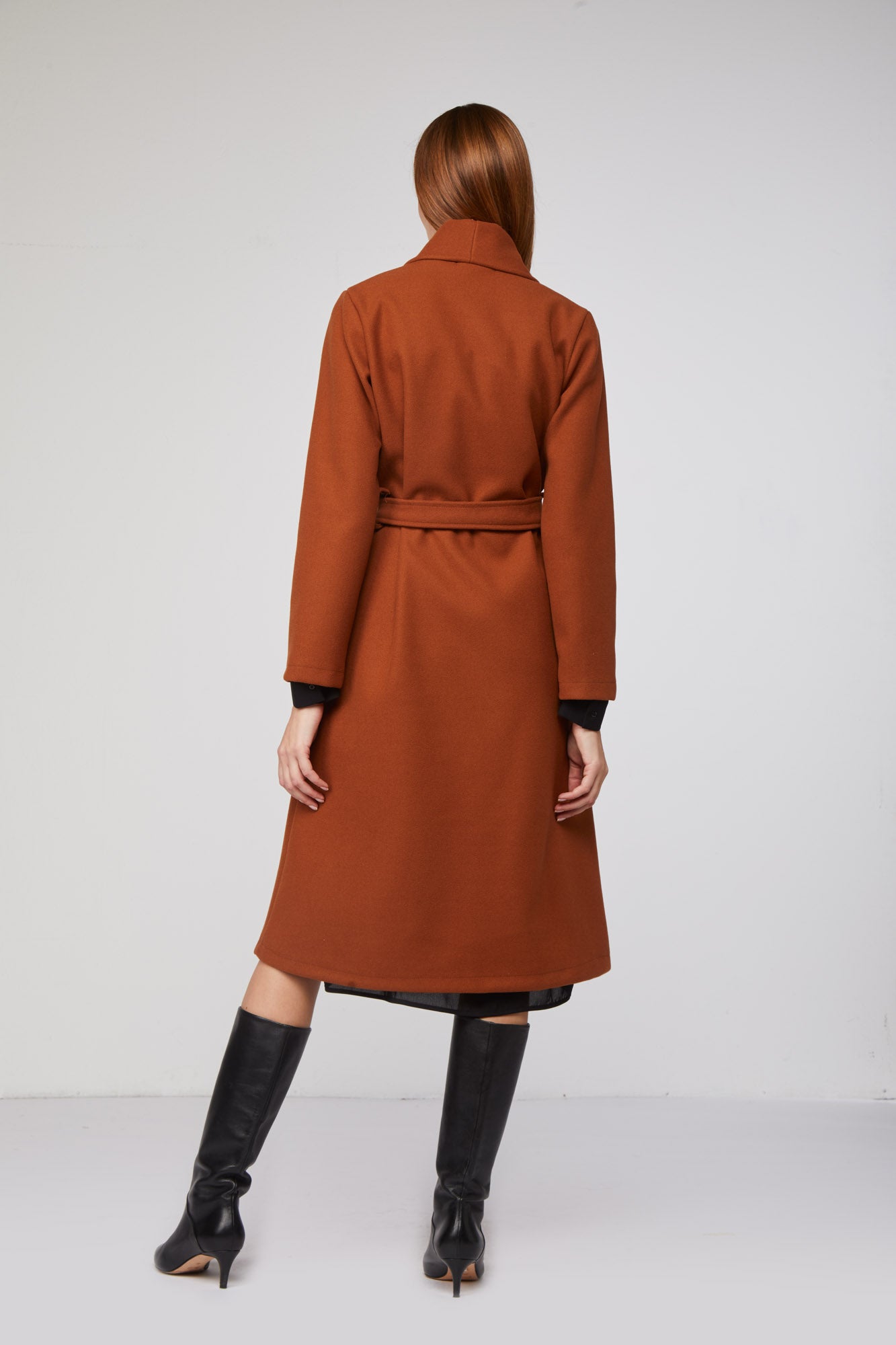 MANGANO Cappotto a Vestaglia "Mara" Ruggine