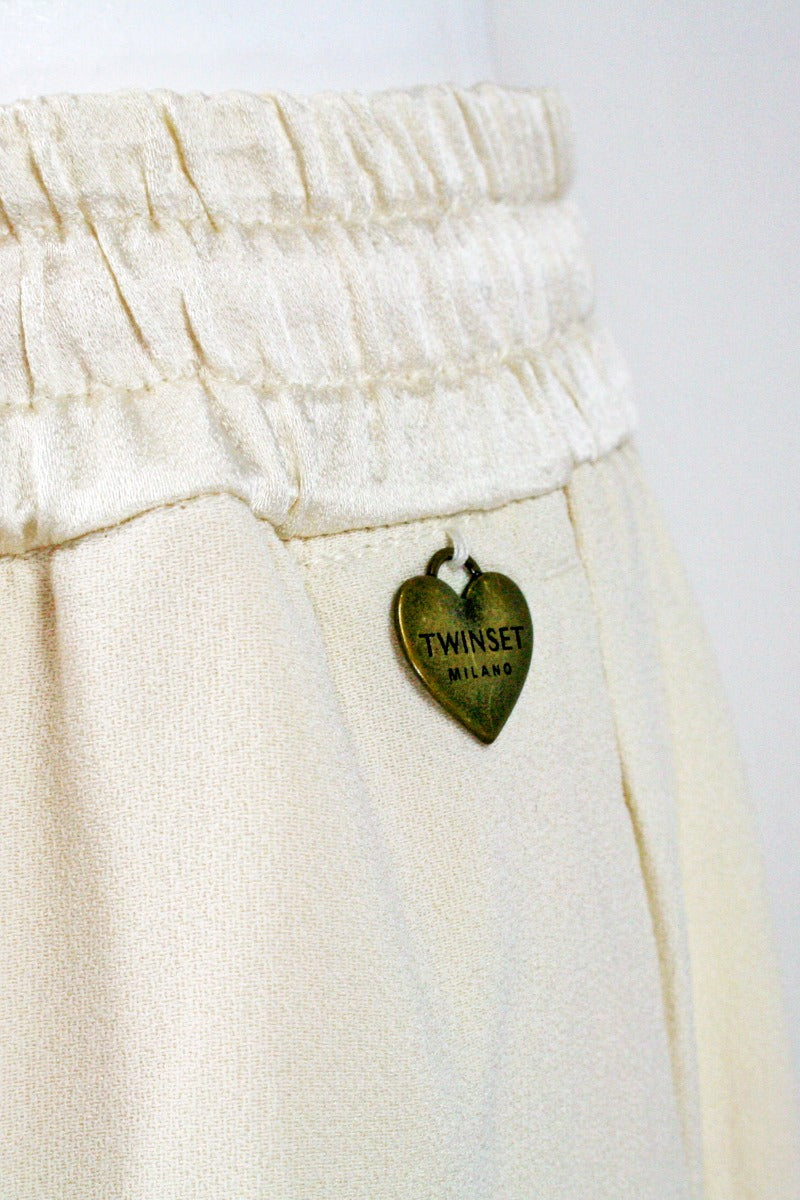 TWINSET Pantaloni Lunghi Avorio