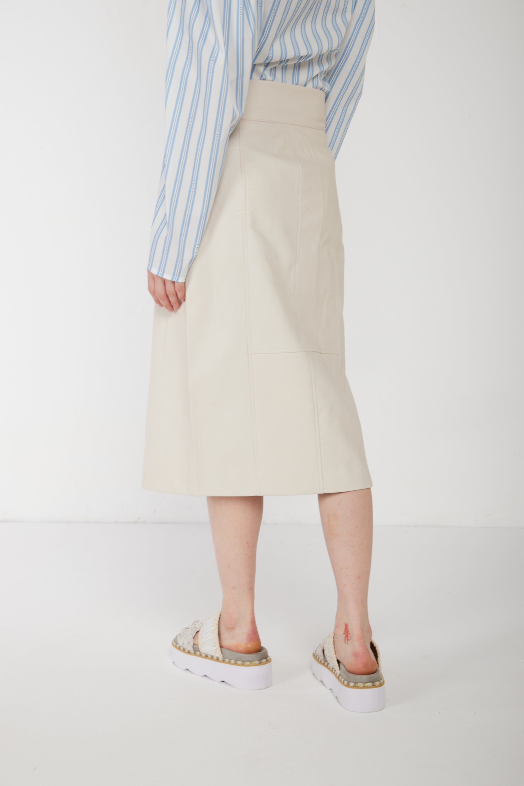 TWINSET Gonna Longuette Bianca