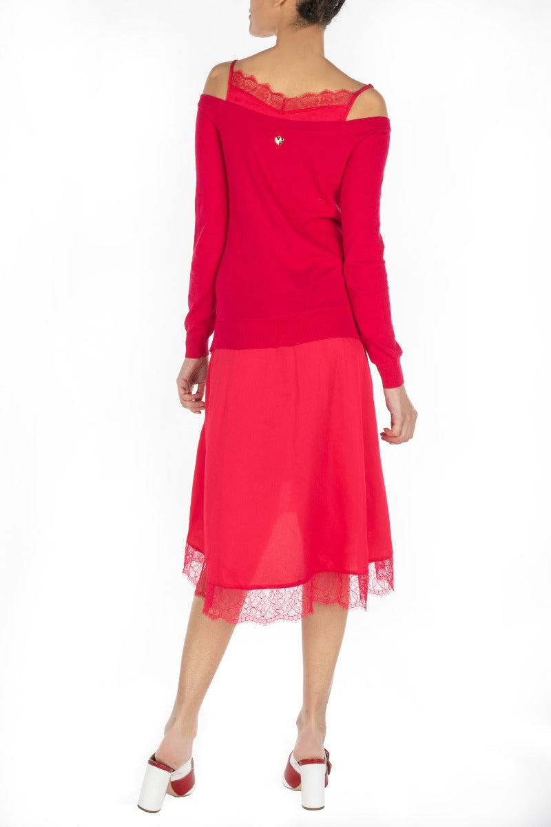 TWINSET Abito Sottoveste Amarena