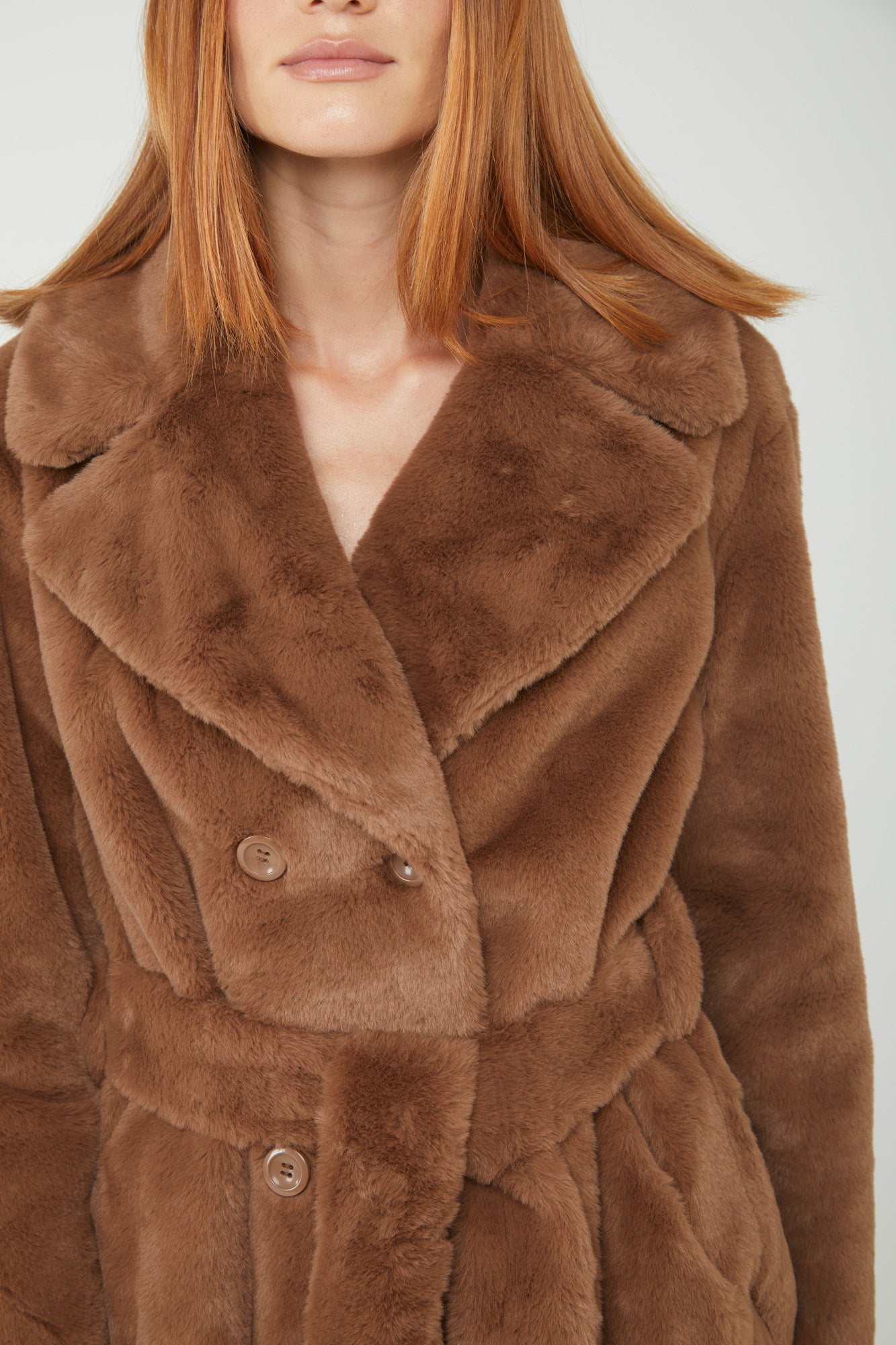 STAND STUDIO Cappotto in Eco-pelliccia Faustine
