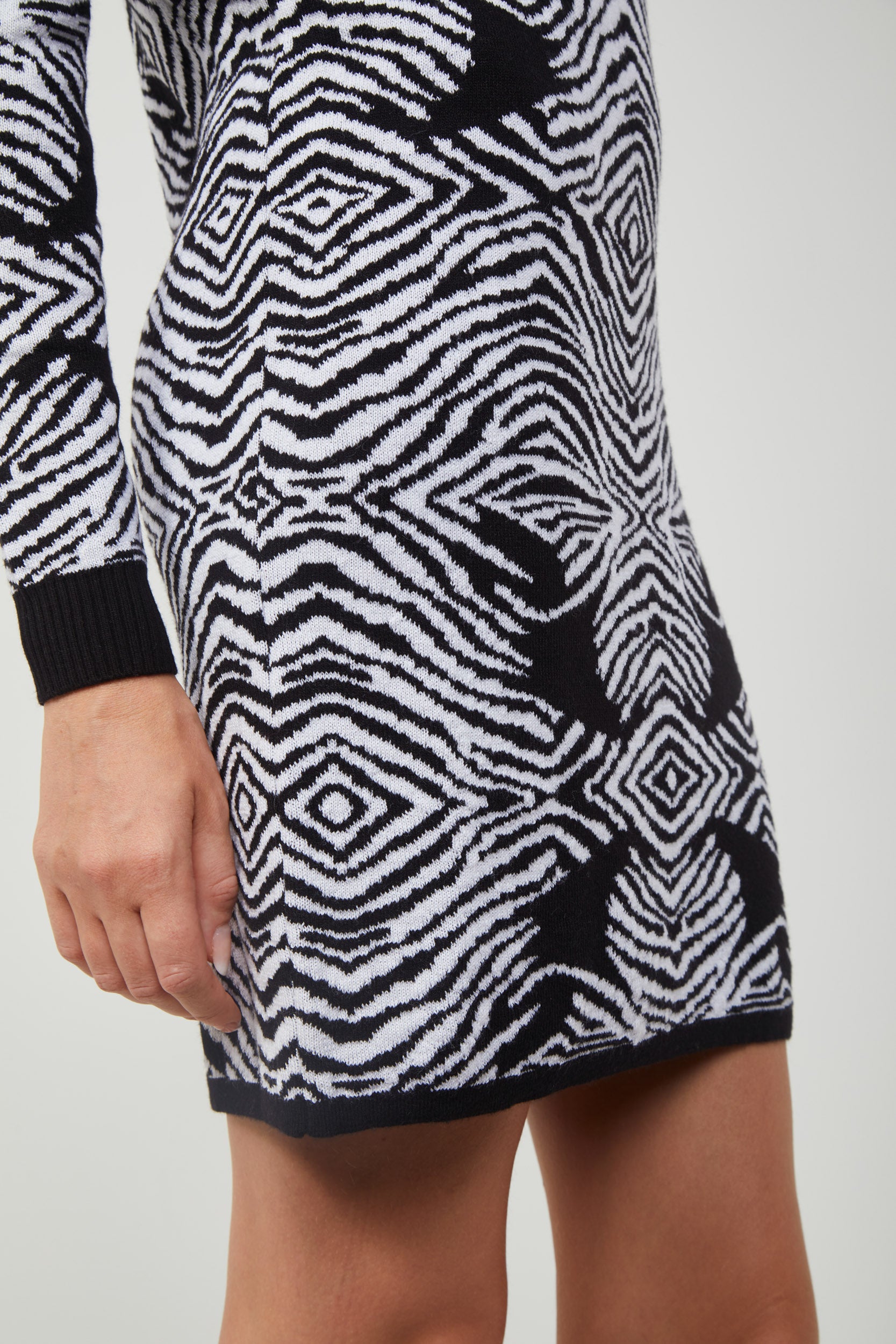 PINKO Zebra Knit Dress