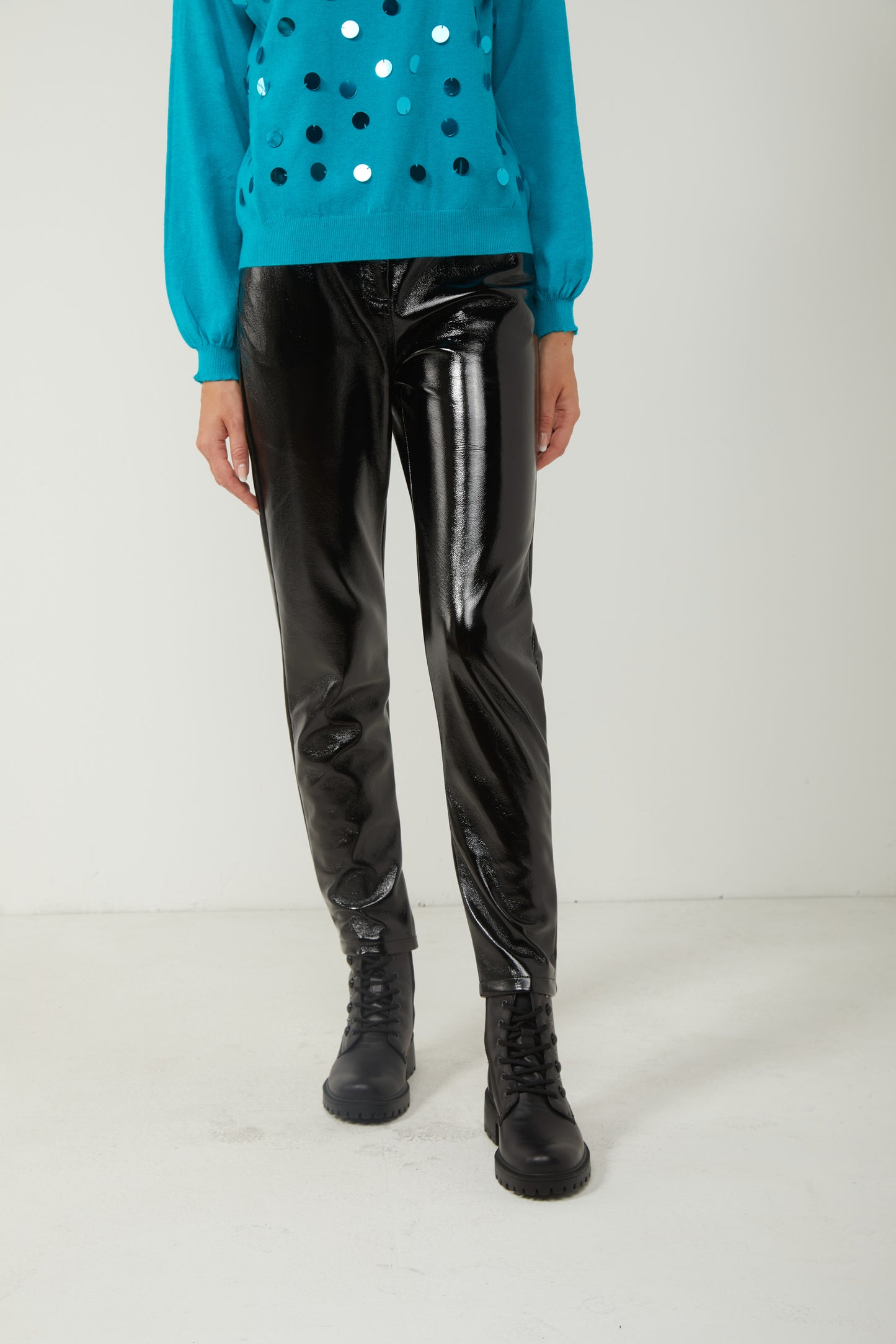 PINKO Pantalone Vernice Nero