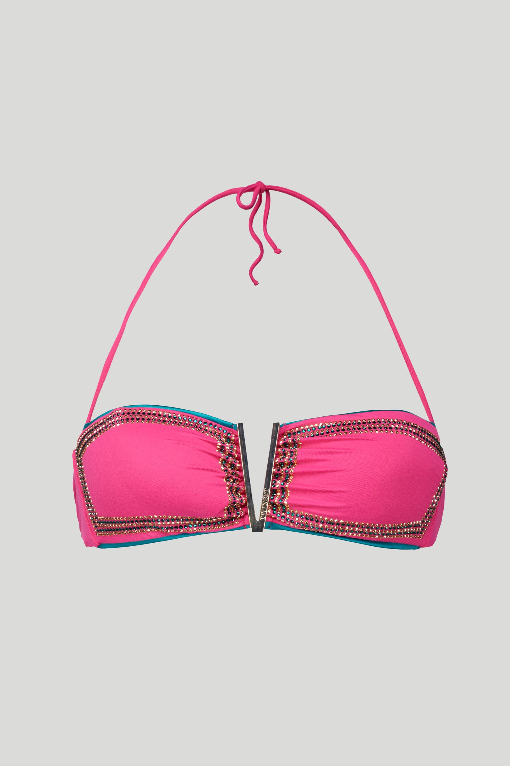 TWINSET Top Bikini Fascia Fuxia Loverlock