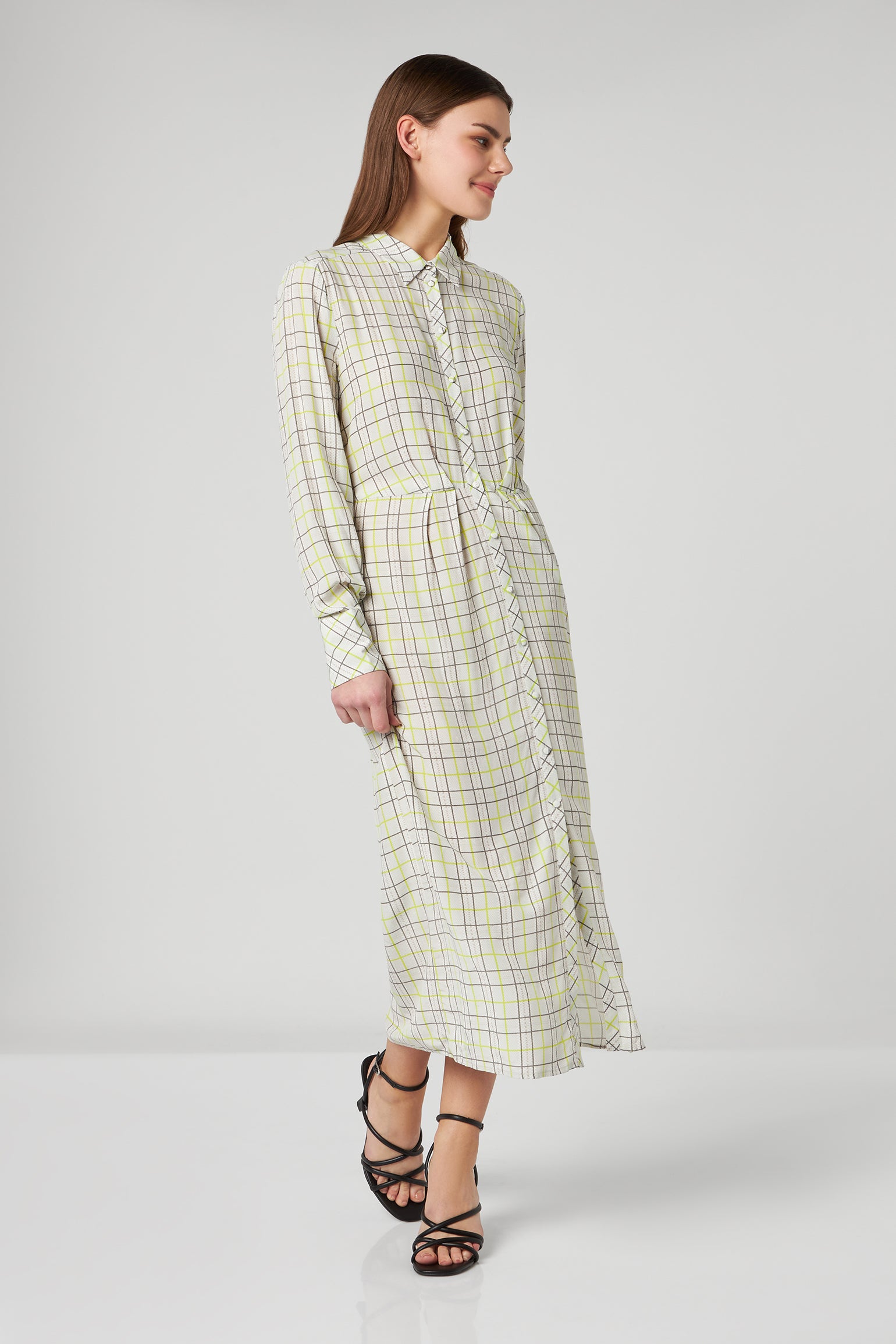 PATRIZIA PEPE Abito Midi Check