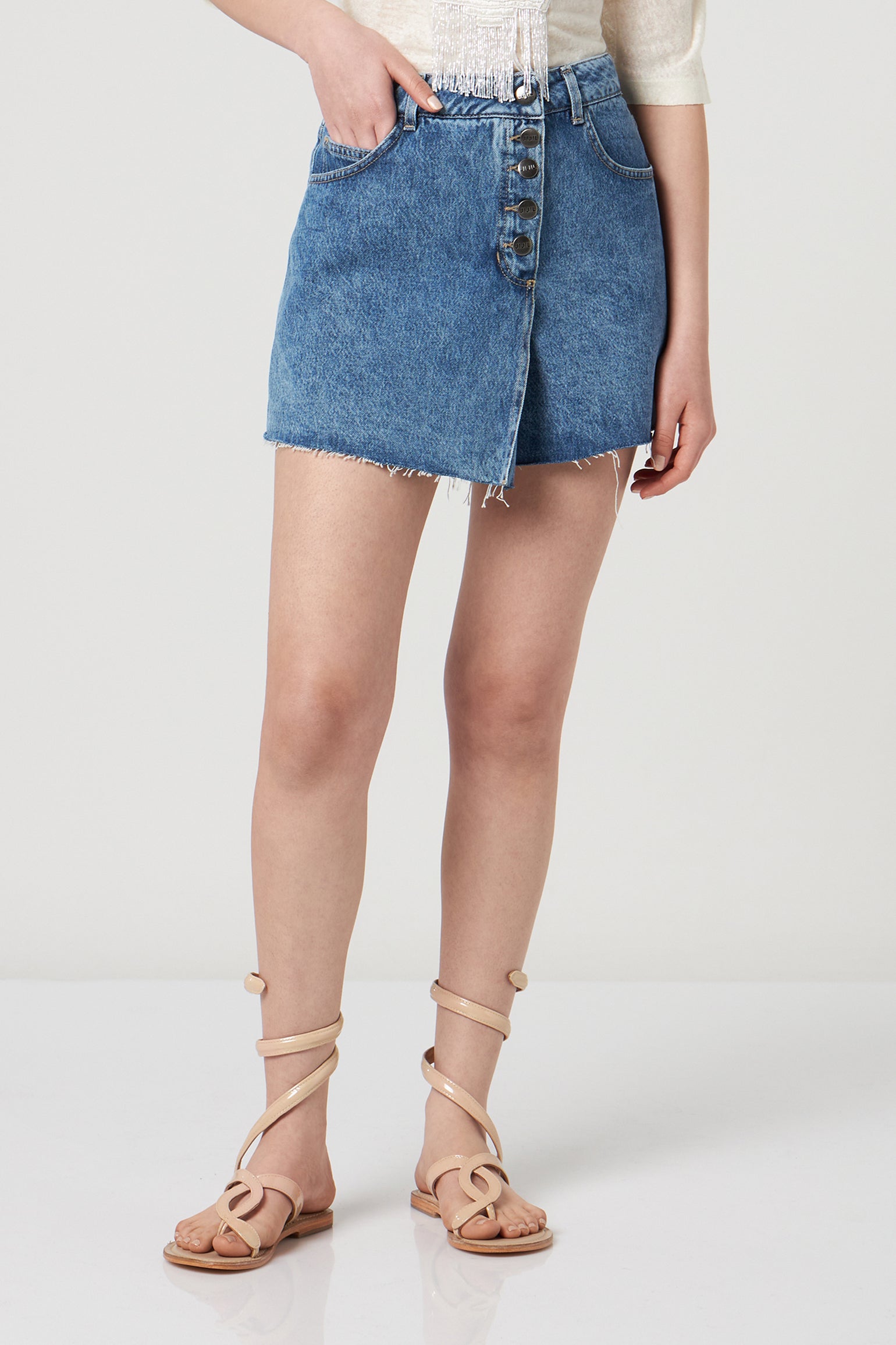 JIJIL Shorts in Denim Vintage