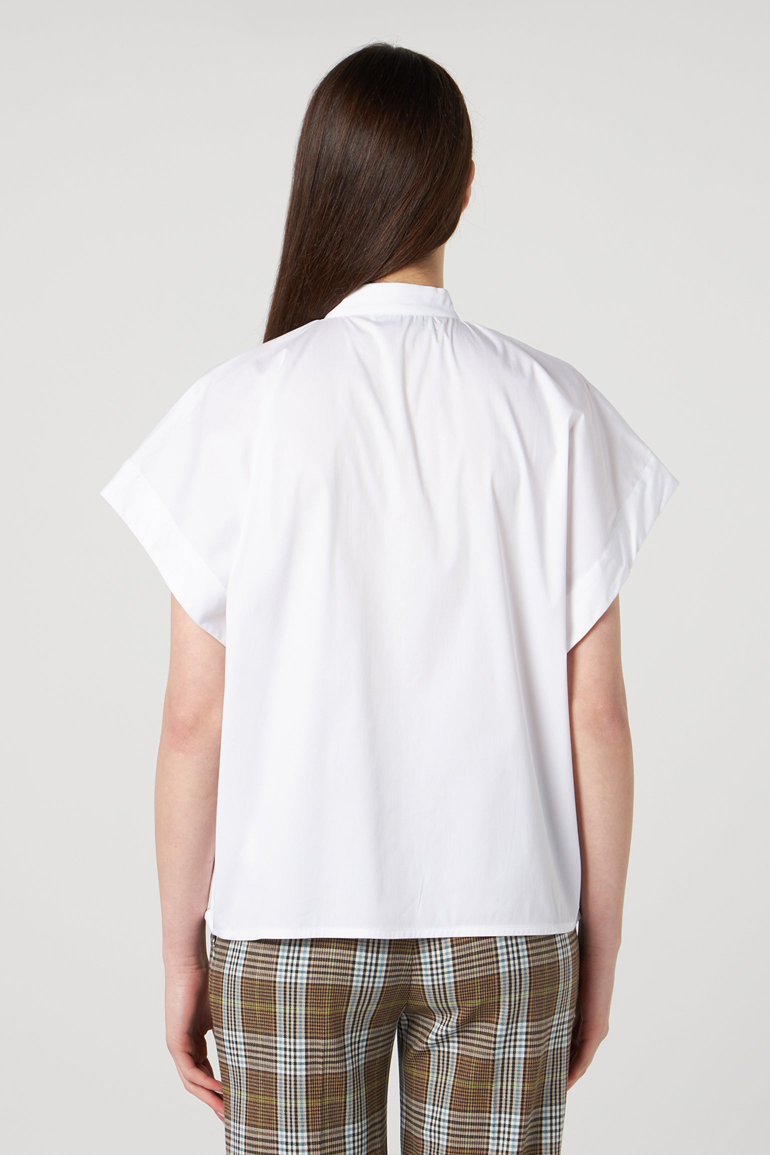 JIJIL Camicia a Maniche Corte Bianca