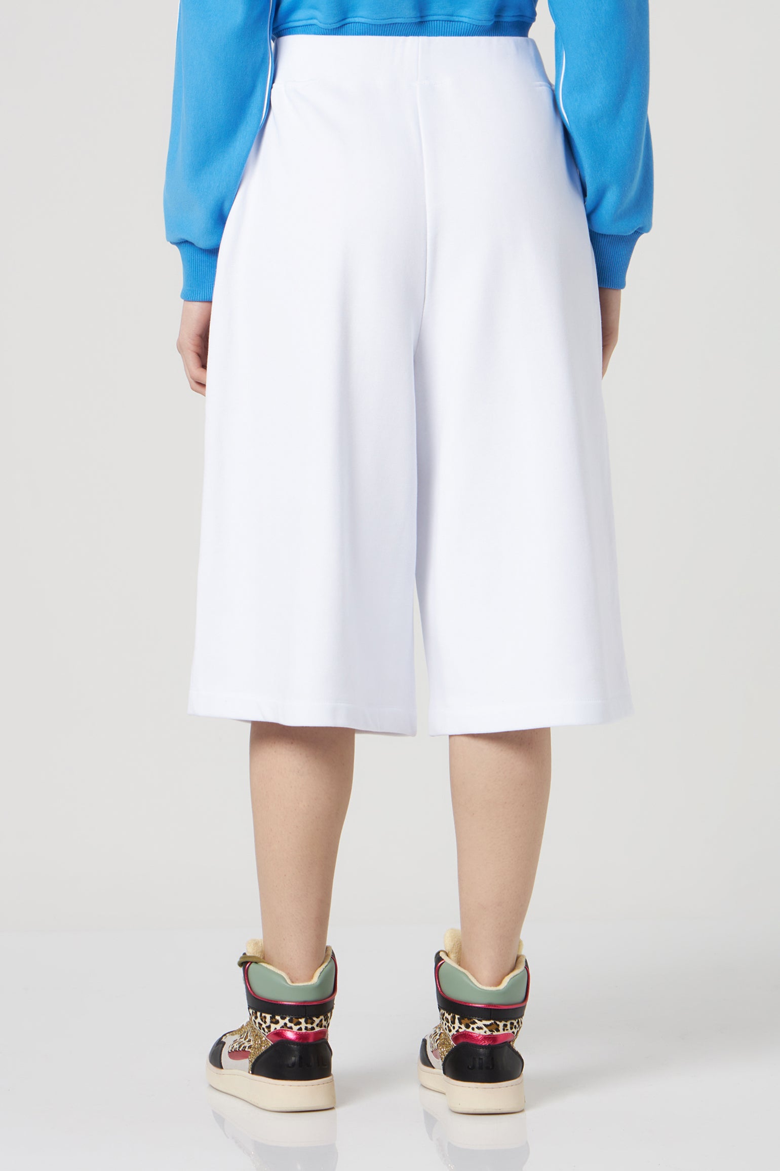 JIJIL White Sports Shorts